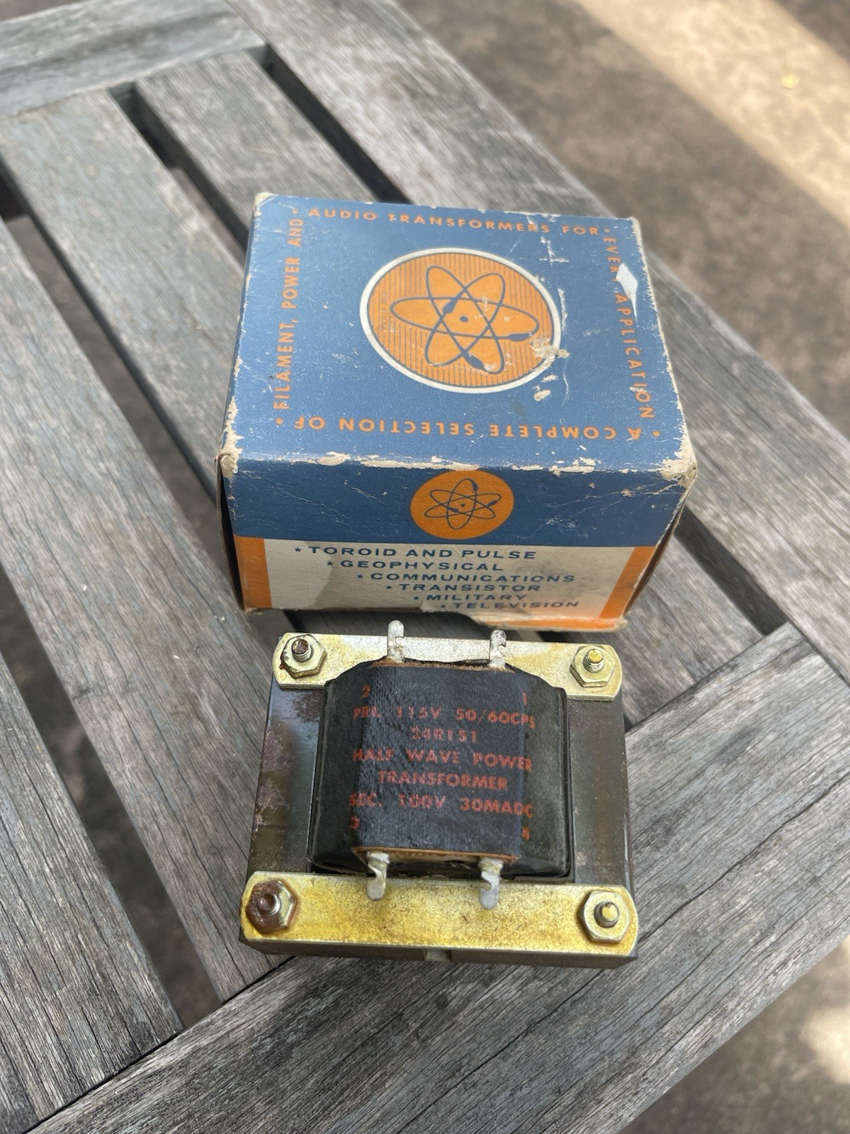 Vintage Thordarson 24R151 100v Power Transformer  Electric Half-Wave