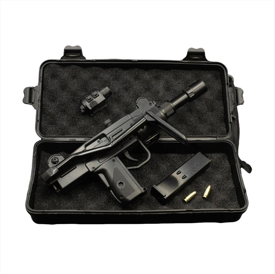 UZI Pistol Torch Lighter – Refillable Butane Jet Flame Gun Lighter with Laser