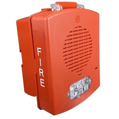 Eaton EL4XSPST-FR Eluxa Outdoor Series Speaker Strobe, 4X, IP66, Red