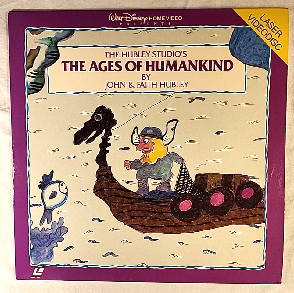 THE AGES OF HUMANKIND, John & Faith Hubley animation *LASERDISC (VG)* NOT a DVD*