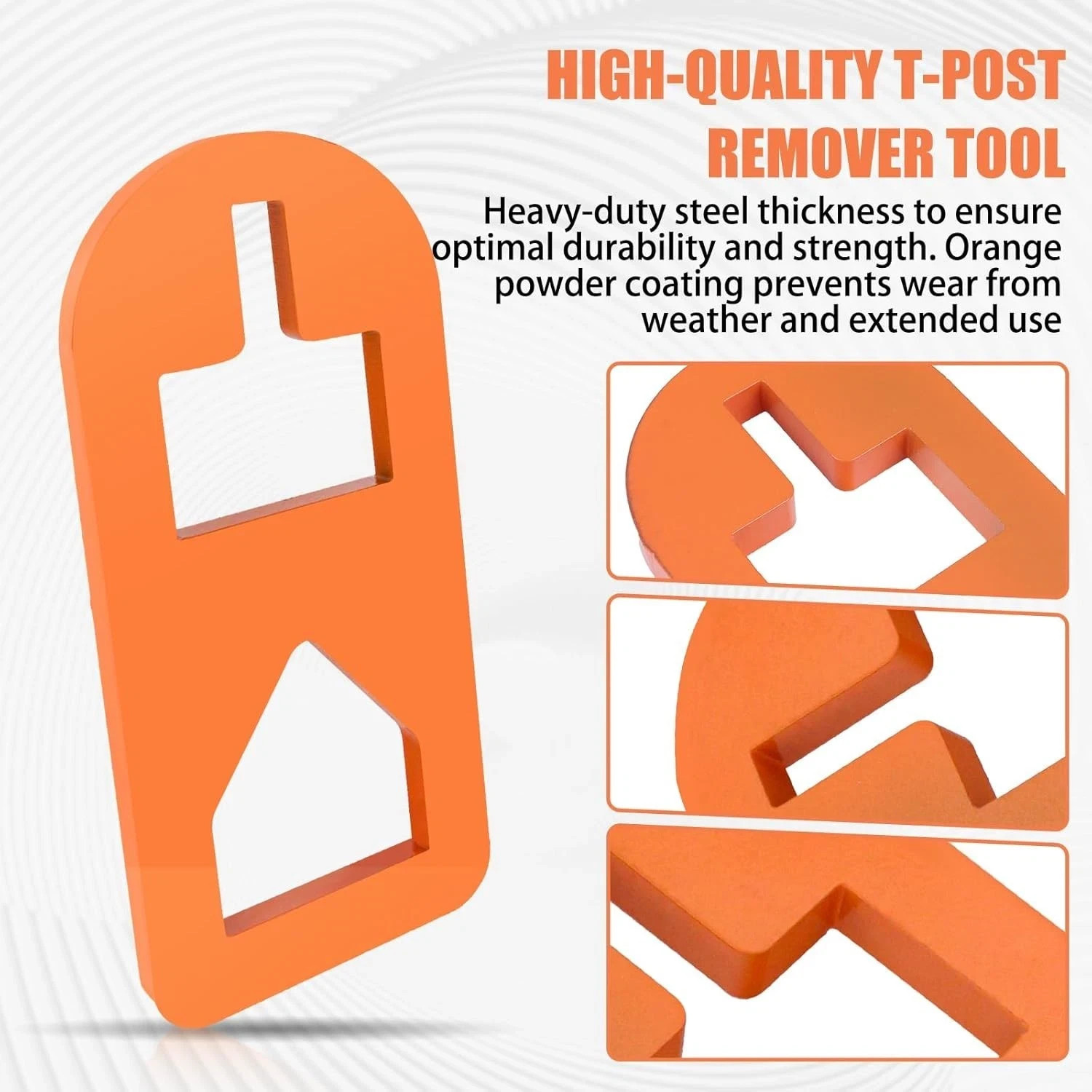 T Post Puller Fence Puller, Farm Equipment Tractor Accessories, orange