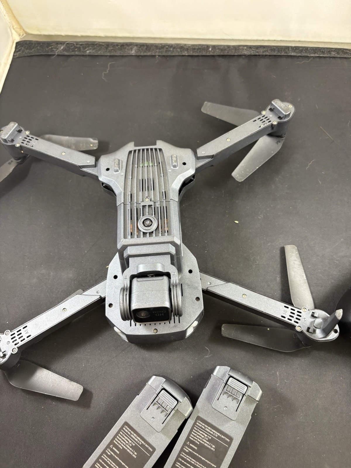 Foldable QuadChopper Drone for Beginners W/2 Batteries, Extra Parts & Case