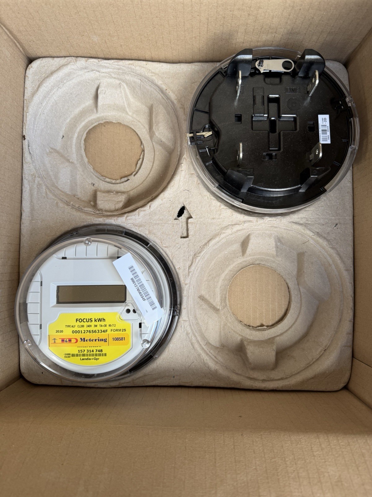 LANDIS & GYR (L&G) WATTHOUR METER (KWH) ALFA,  FOCUS, 240 VOLTS, FM2S, 200 AMPS