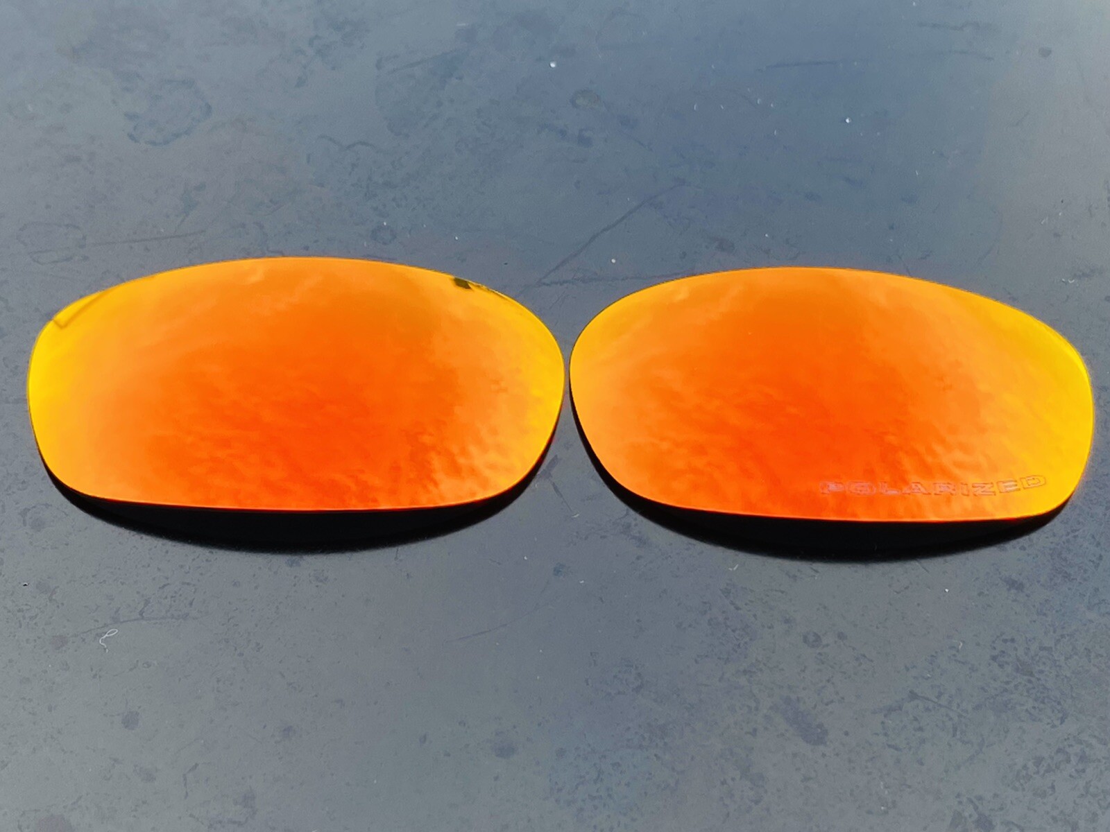 ETCHED POLARIZED FIRE RED MIRRORED REPLACEMENT LENSES FOR OAKLEY SQUARE WIRE 2.0