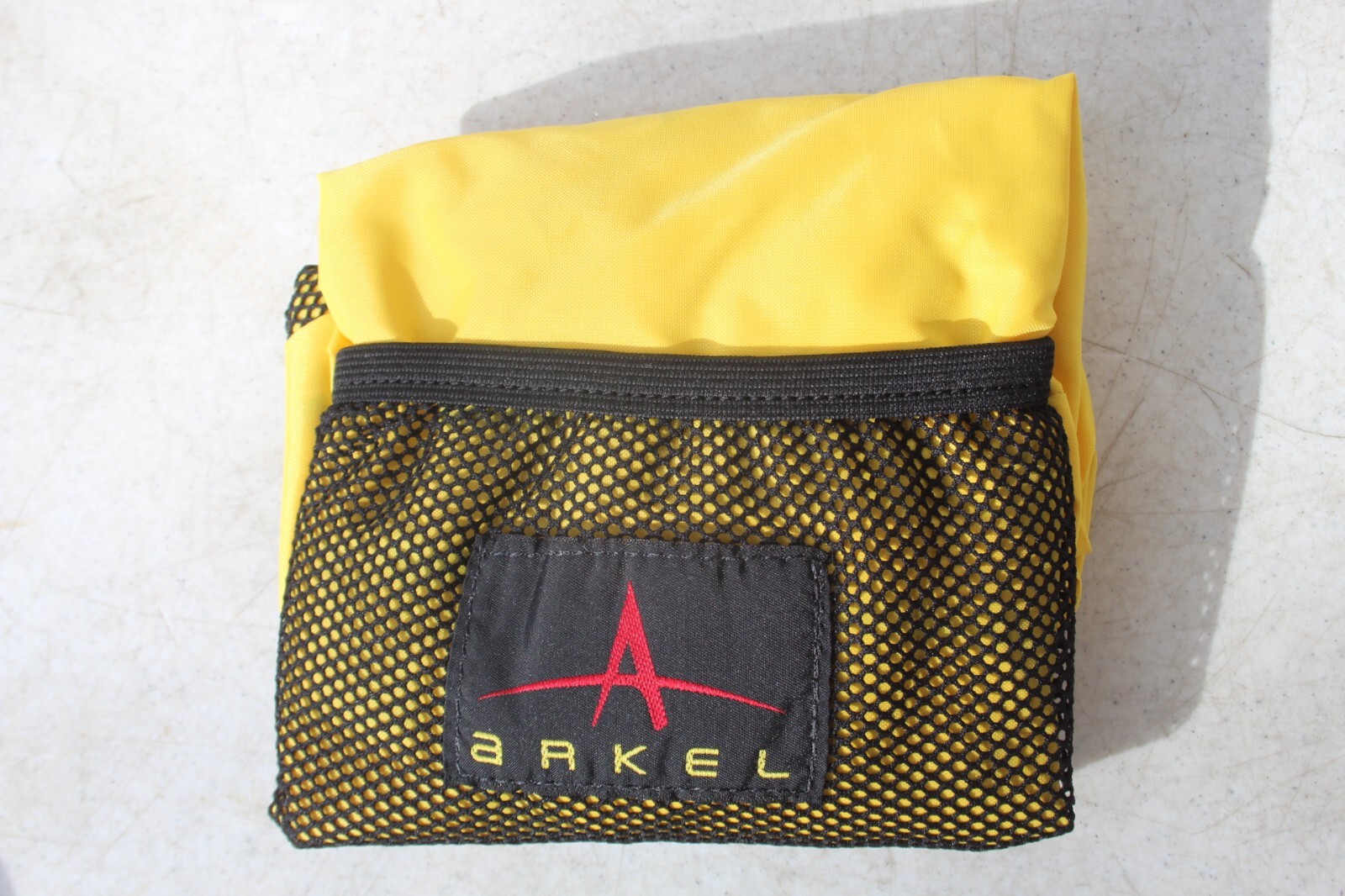 Rare NOS Arkel Utility Basket Pannier Rain Cover ONE Canada Yellow Black