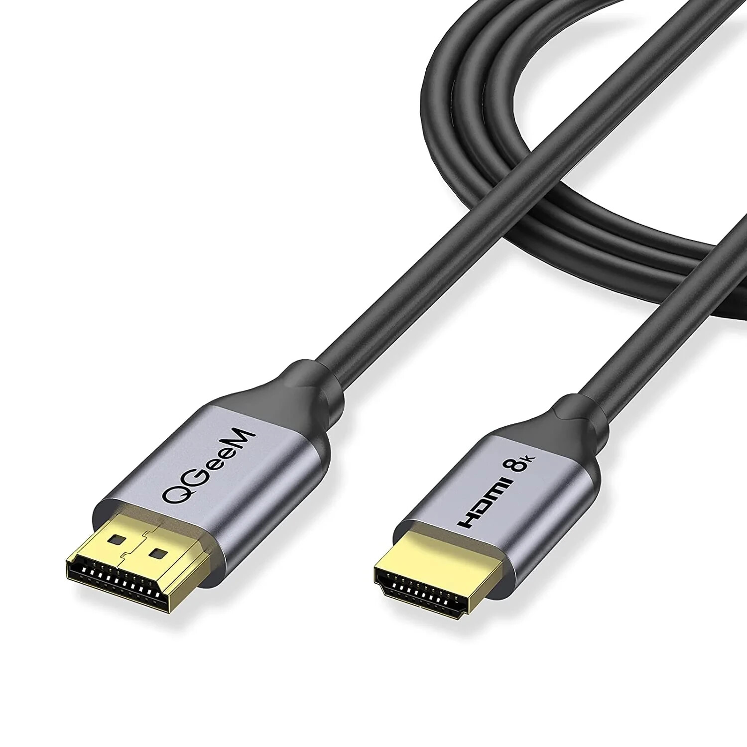 QGeeM HDMI 2.1 8K@60Hz@4K@120Hz, 48Gbps High-Speed Data Transfer Cable 6FT