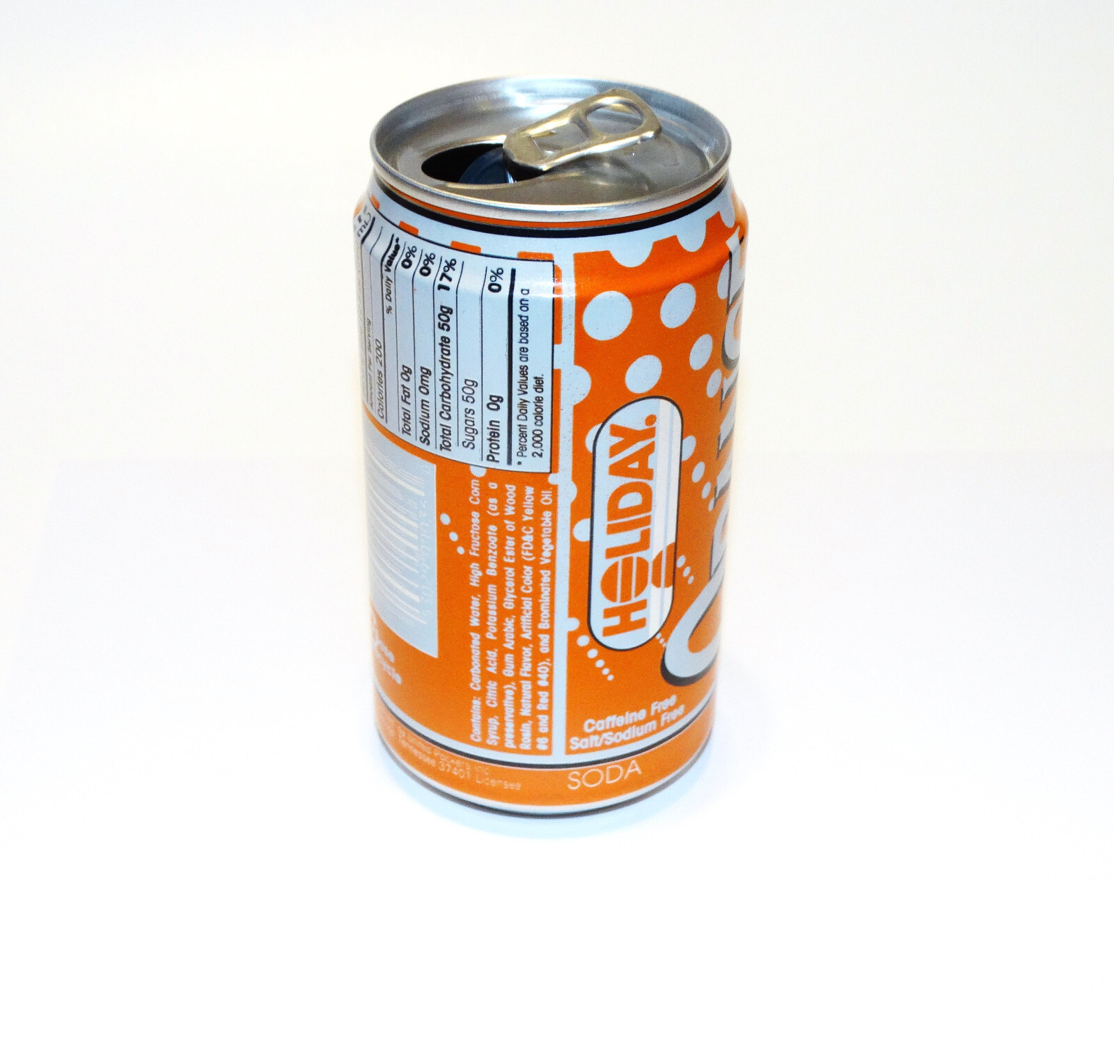 Holiday Soda Can Orange