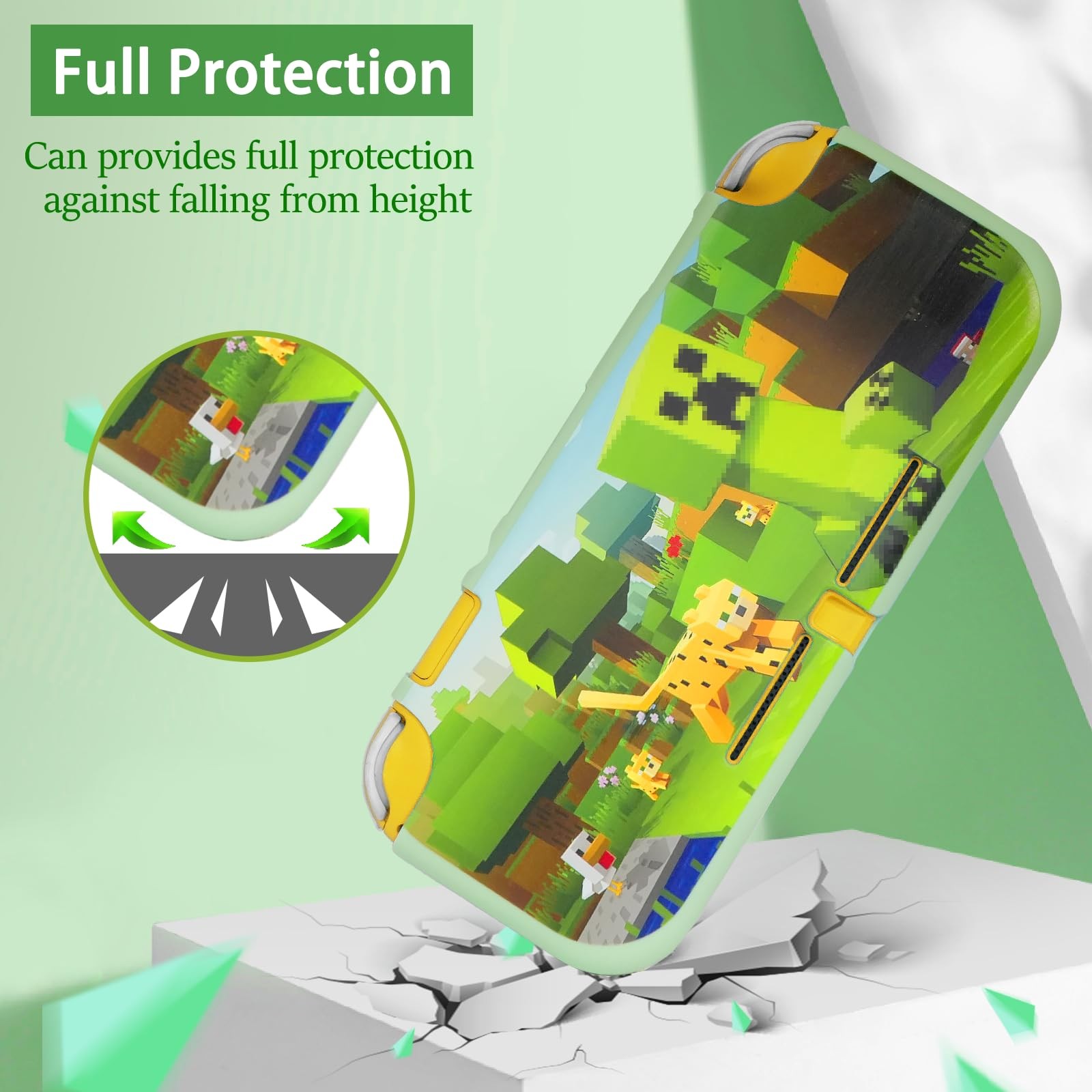 TIKOdirect Protective Case for Switch Lite, Soft Cover Green