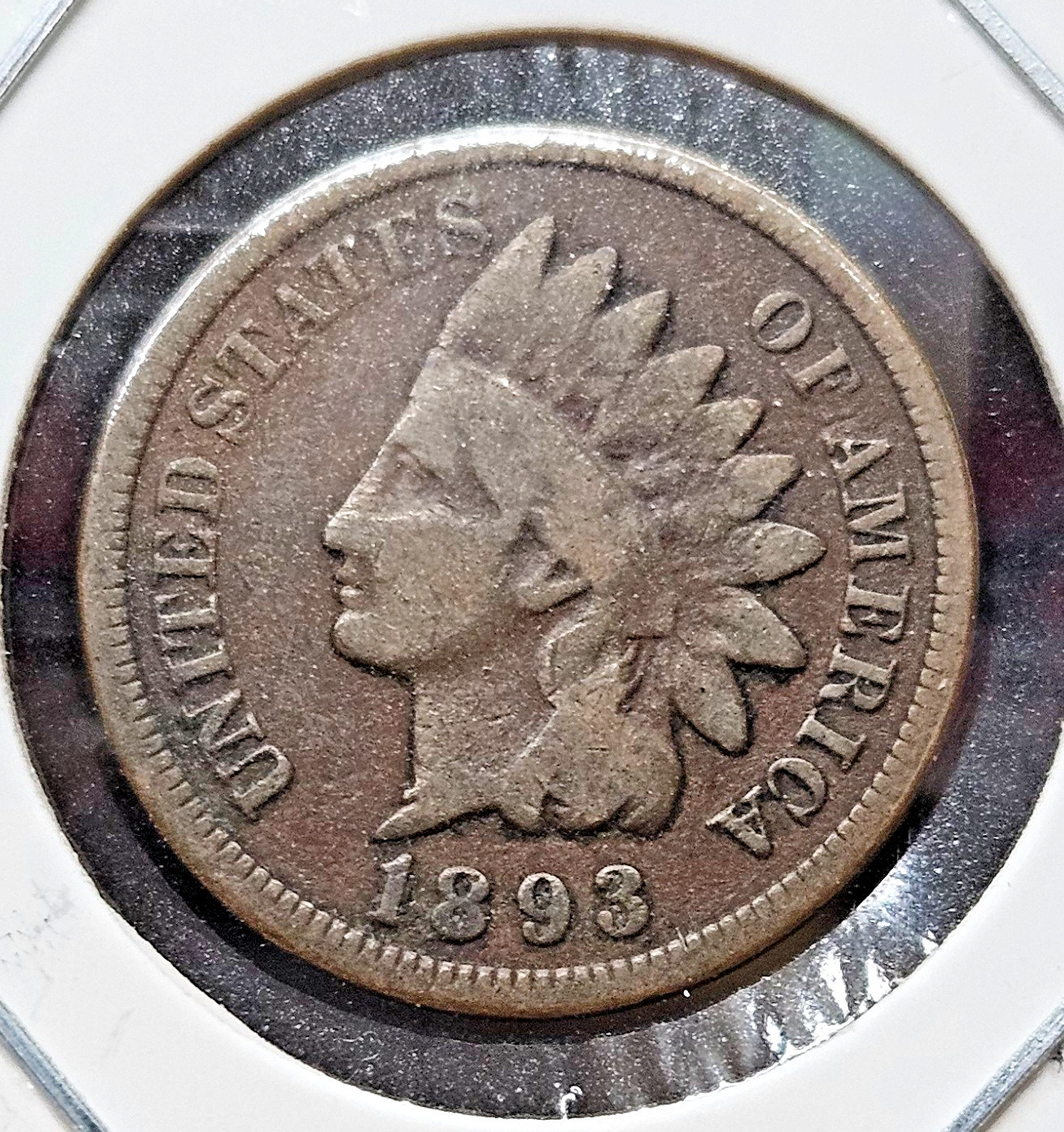 1893 Indian Head Cent Penny  Early Collector Coin Philadelphia Mint USA
