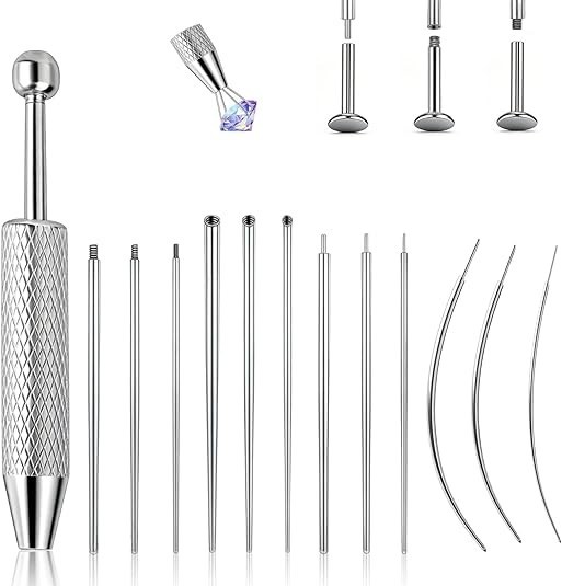 Piercing Taper Insertion Tool Piercing Ball Grabber Tool Kit 14G 16G 18G 20G Bod