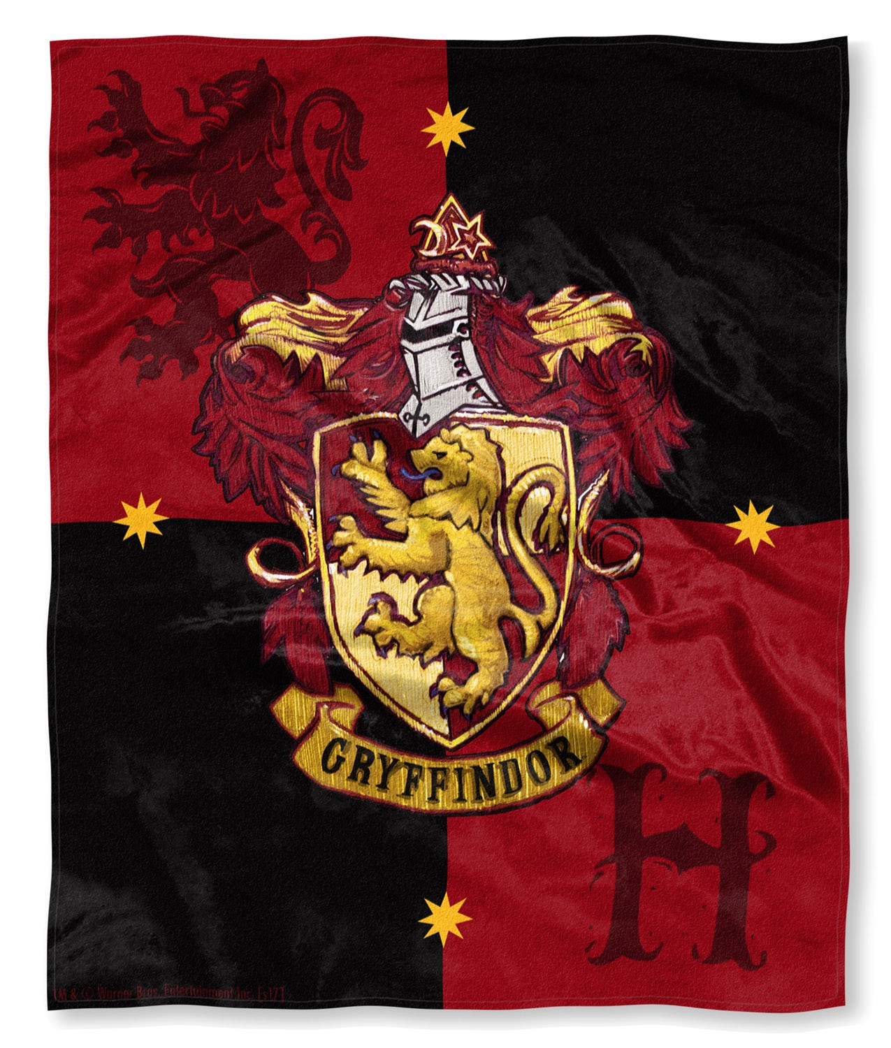 Harry Potter House Crests Silk Touch Throw 50" x 60"- Choose From All 4 Houses
