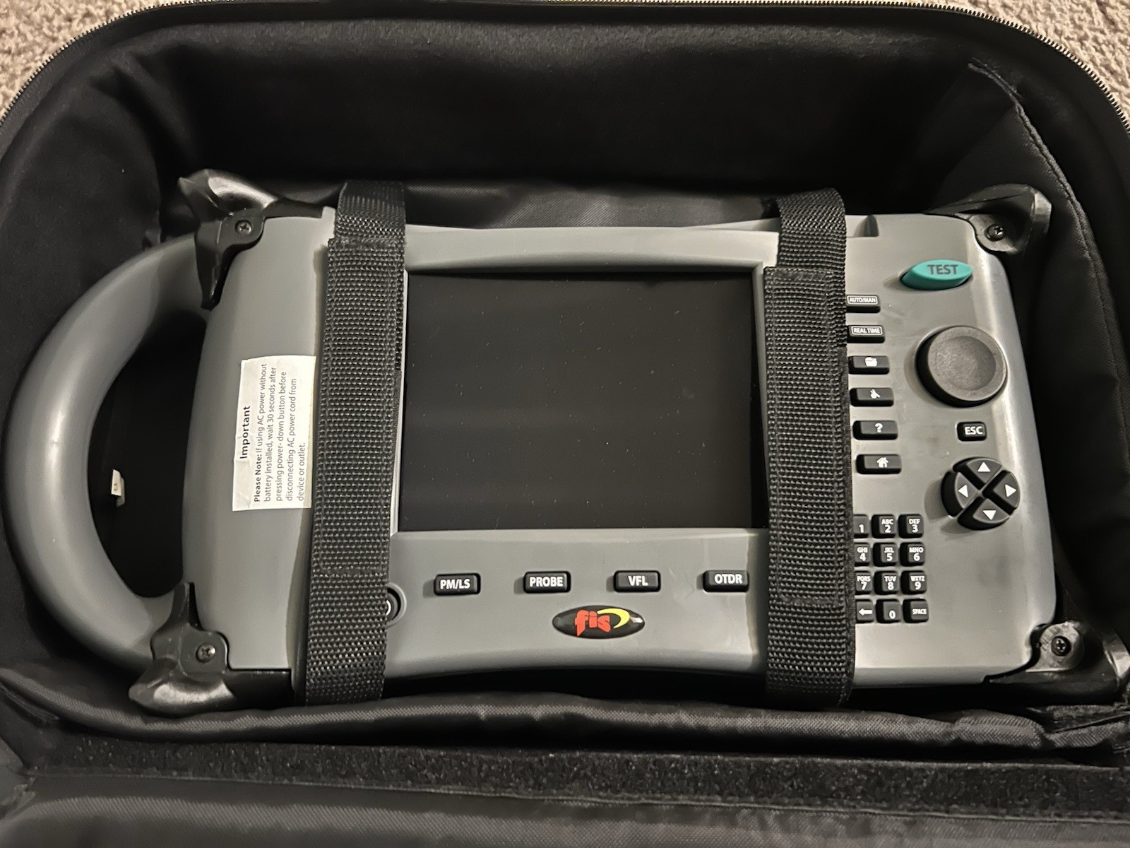 FIS Thunder Bolt OTDR Handheld SM 1310/1550nm SC 100km Fiber Tester