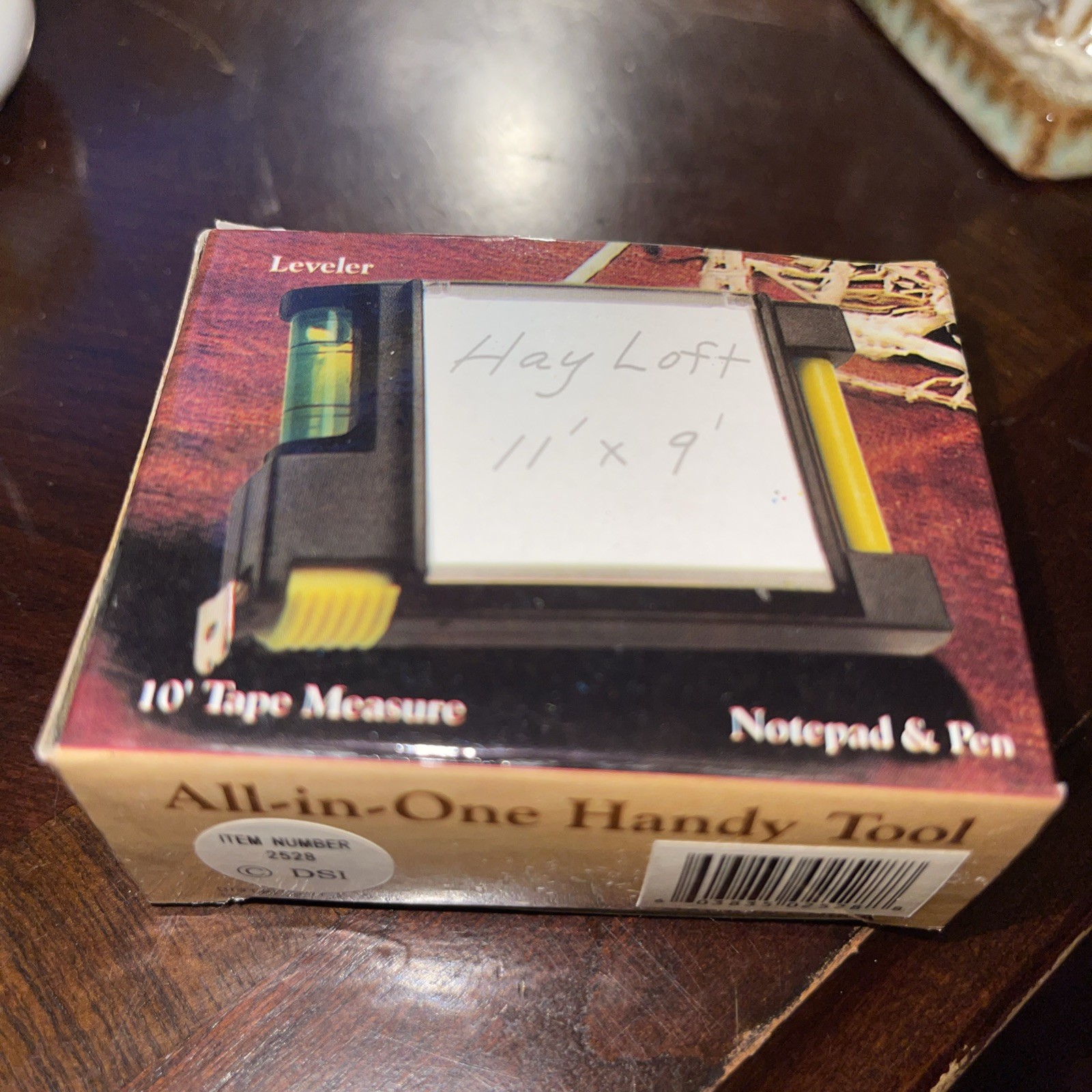 All in One 10' Tape Measure Leveler & Notepad With Pocket Clip Handy Tool! Vtg