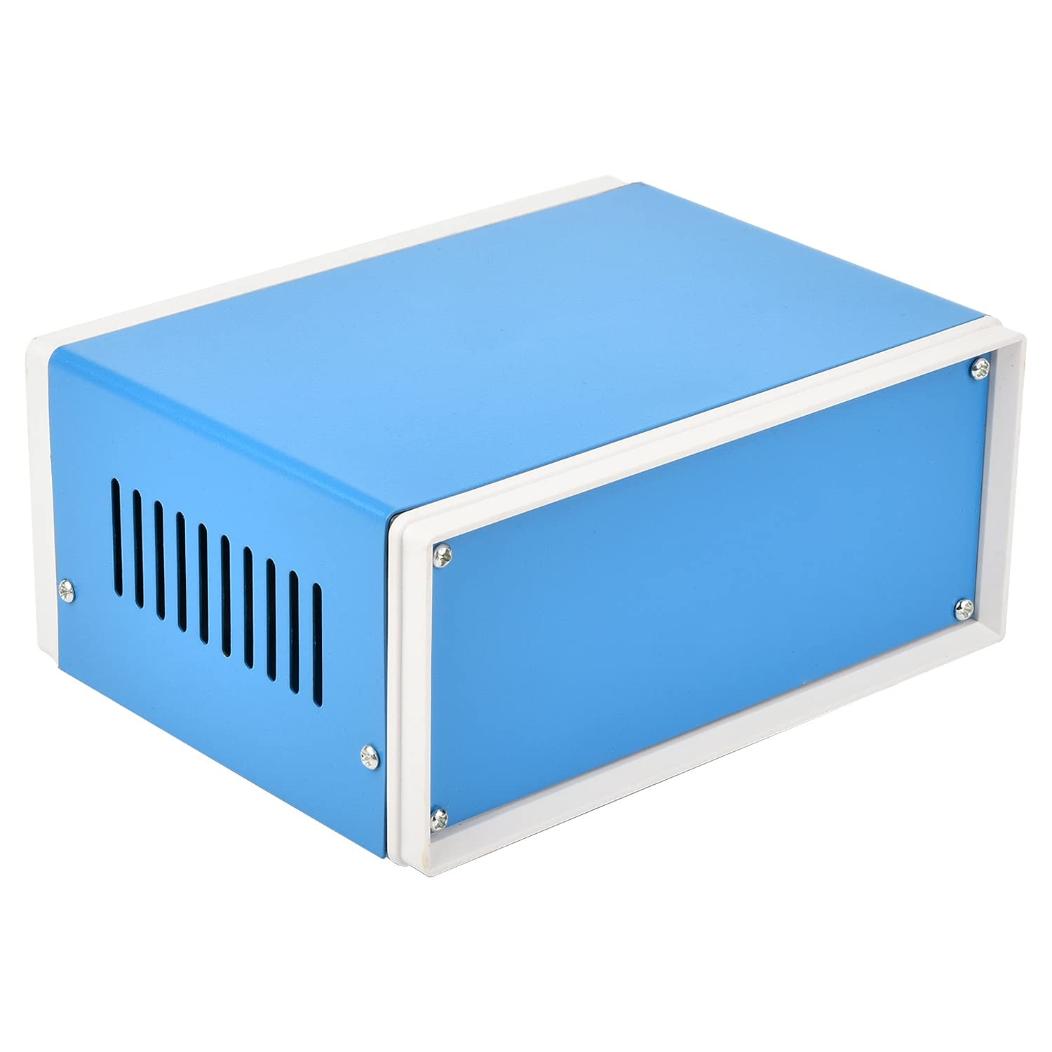 Metal Enclosure Project Case Electronic Junction Box Blue 6.69x5.12x3.15