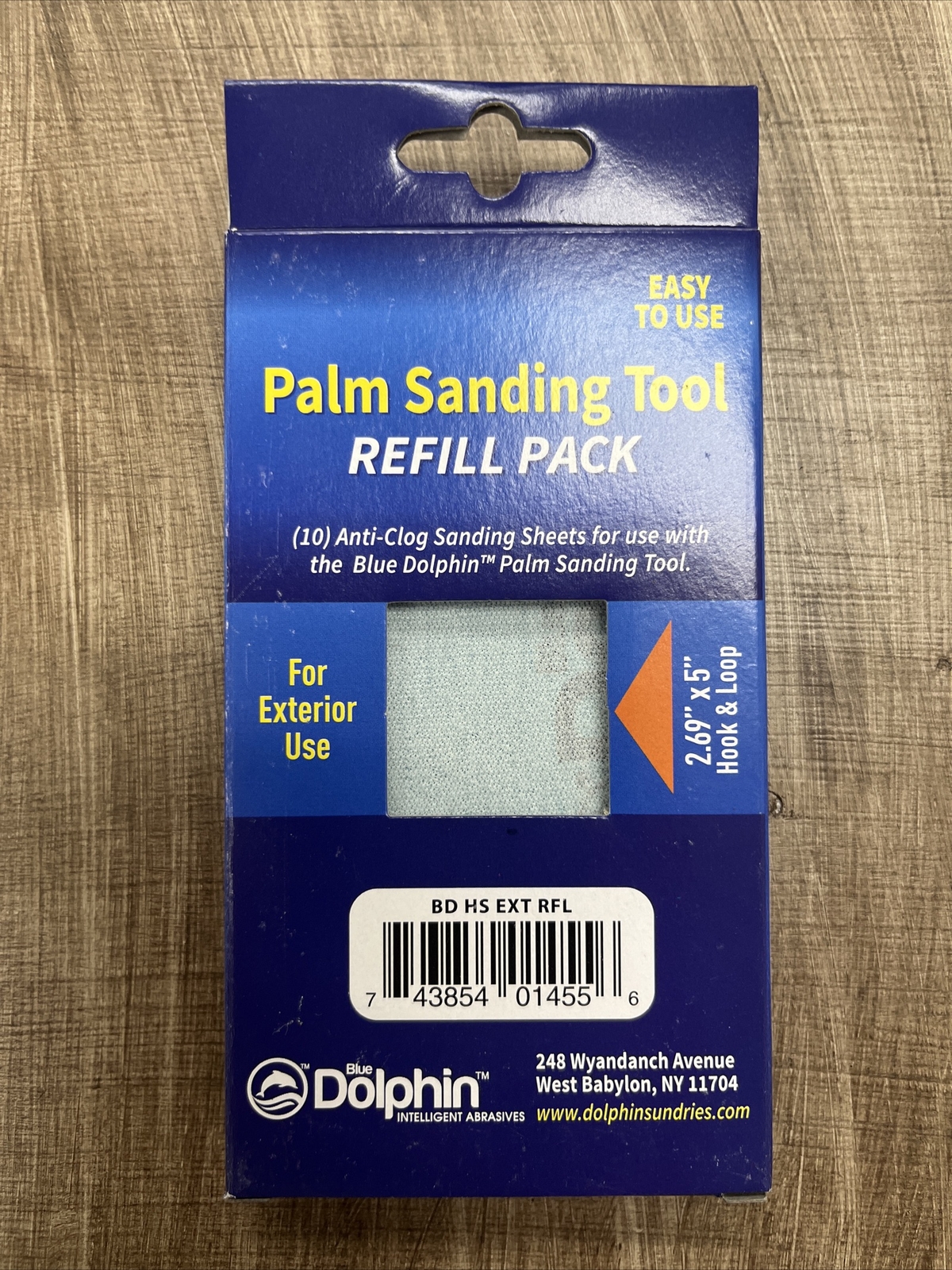 BLUE DOLPHIN - 10 PCS PALM SANDER REFILL! 2.69”x5” NEW🔥