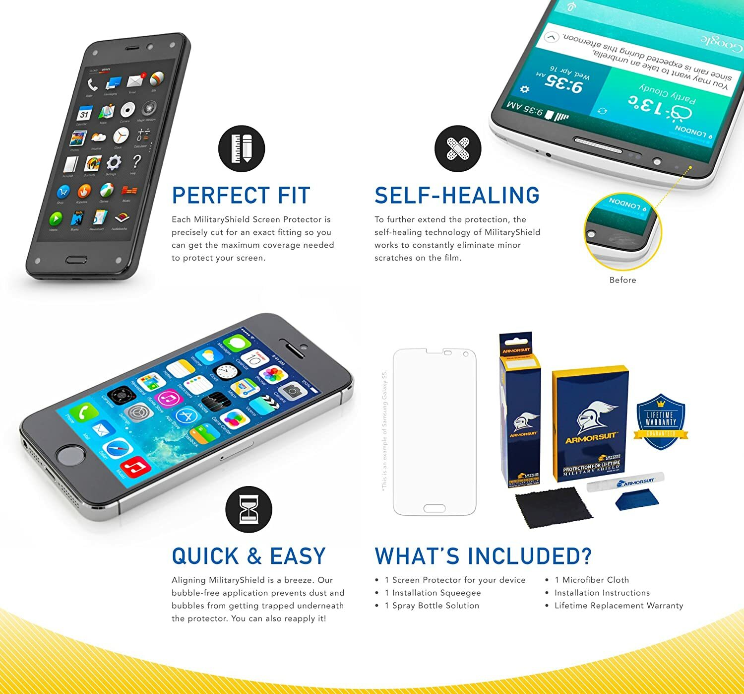 [2-Pack] ArmorSuit Alcatel Pulsemix Matte Case Friendly Screen Protector