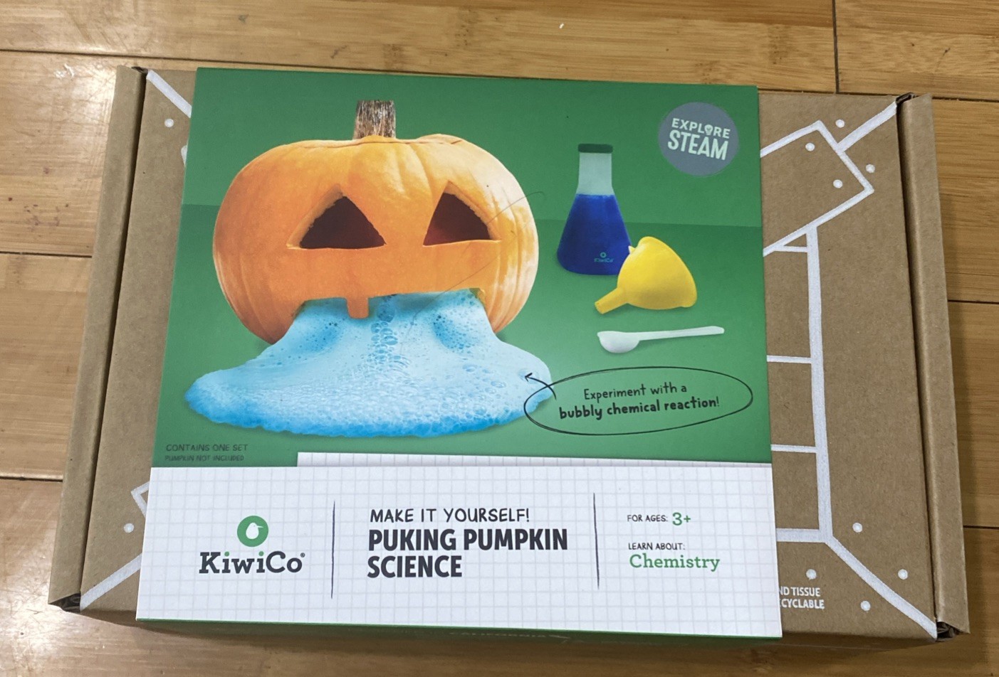 Kiwi Co Puking Pumpkin Science - New Unopened Box