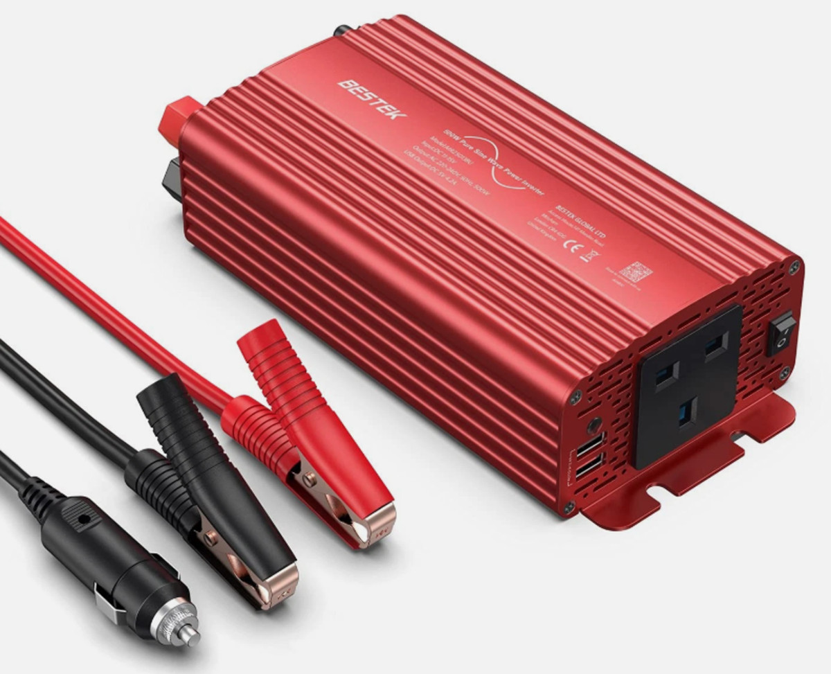 500W Pure Sine Wave Power Inverter DC 12V to AC 230V 240V with 4.2A Dual Smart