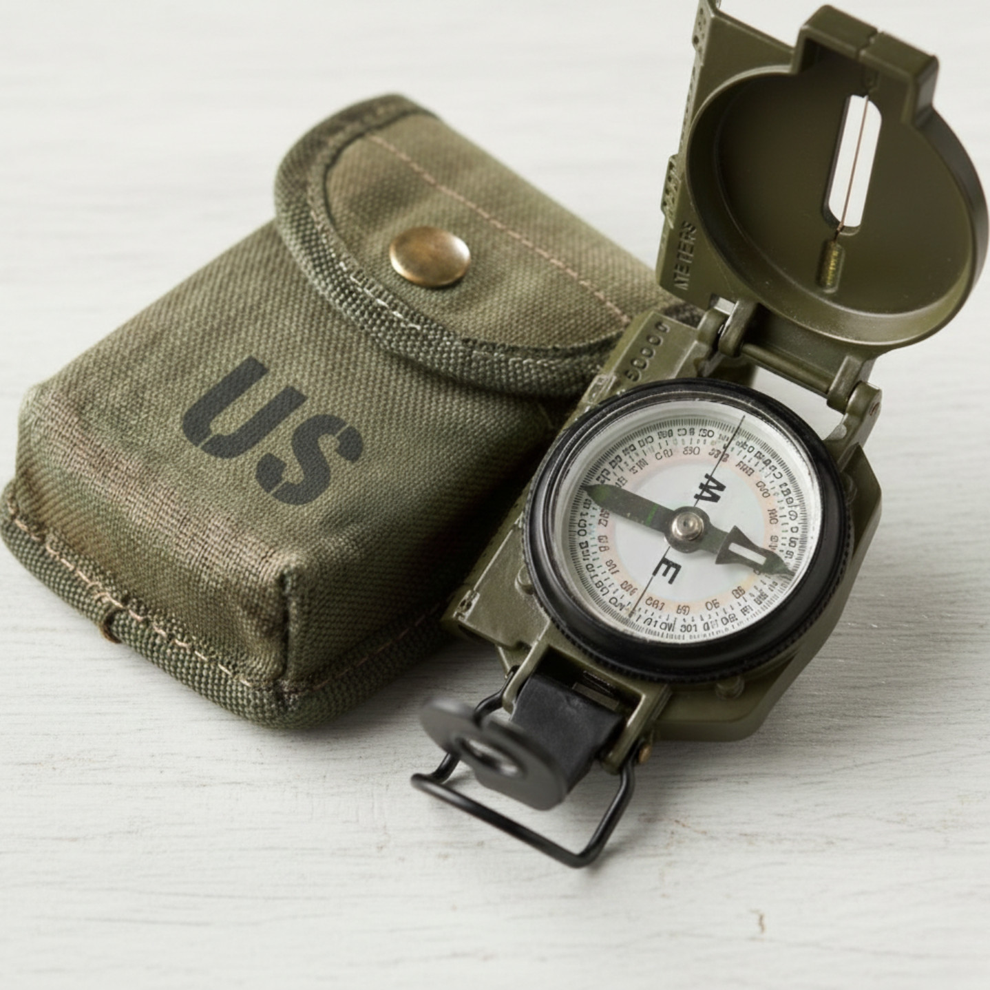 Cammenga Tritium Lensatic Compass 3H US Military Issue Pouch