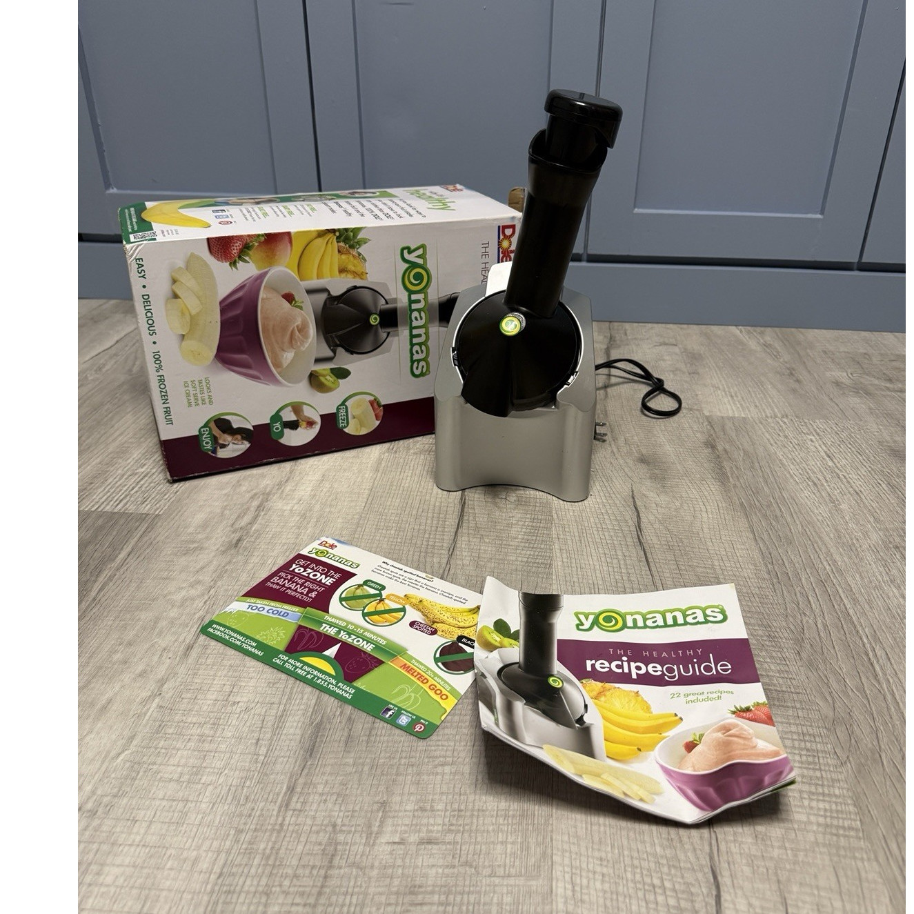 Yonanas Electric Dessert Maker OPEN BOX with Recipe Guide CLEAN UNIT