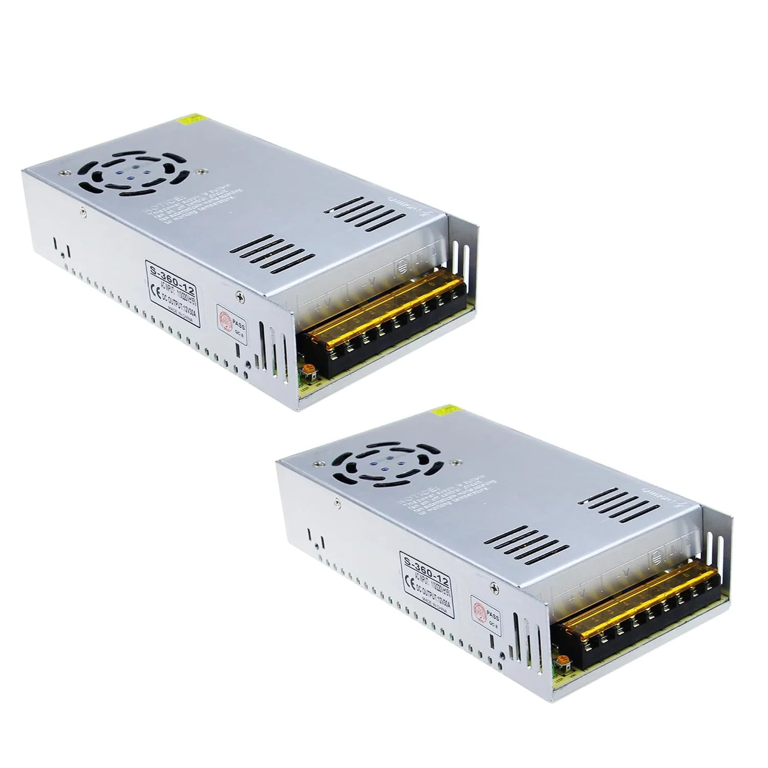 ALITOVE AC 110V/220V to DC 12V 30A 360W Universal Regulated Switching Power Supp