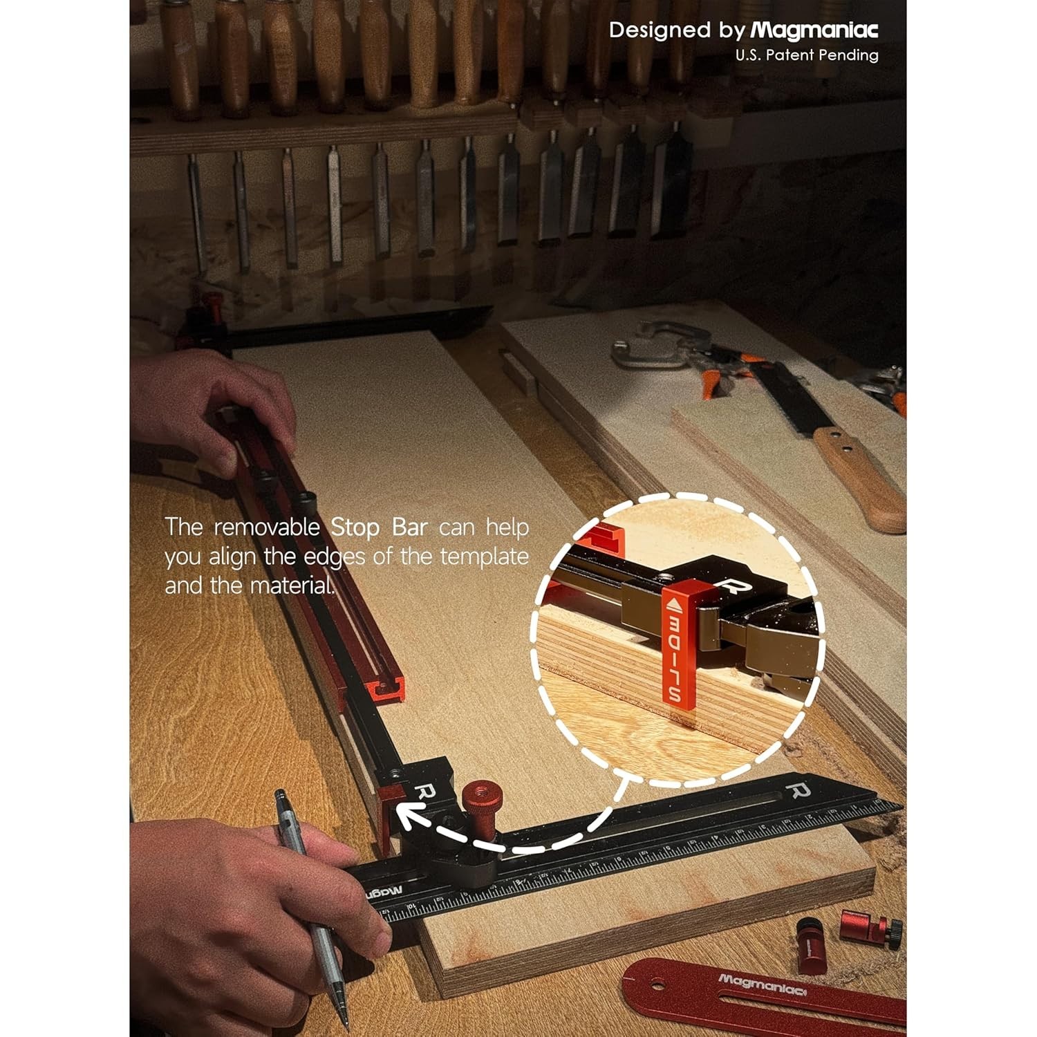 Stair Tread Template Tool Jig – Adjustable Aluminum Stair Layout Scribe Set
