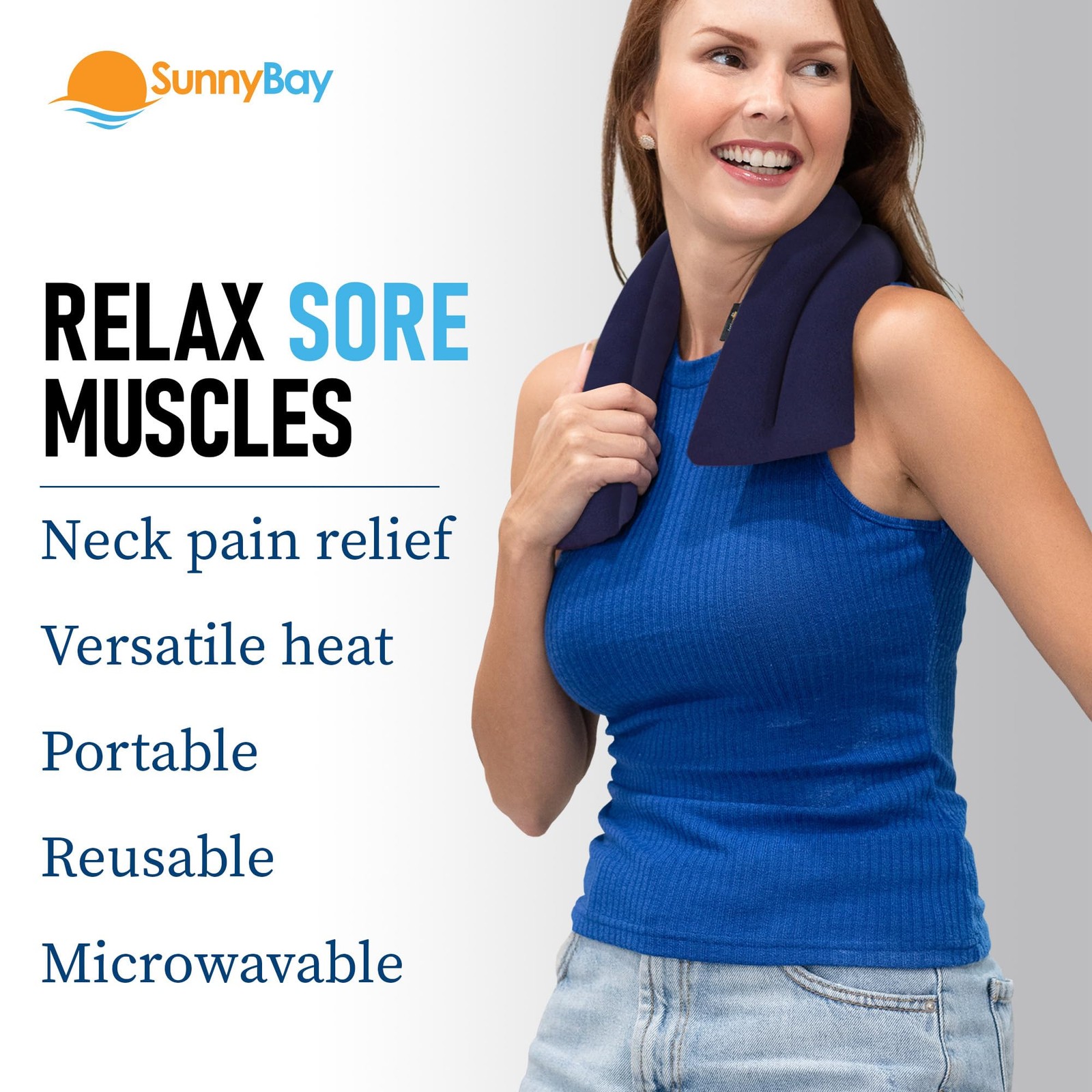 Microwavable Heating Pads, Microwavable Moist Heated Neck and Shoulder Wrap, ...