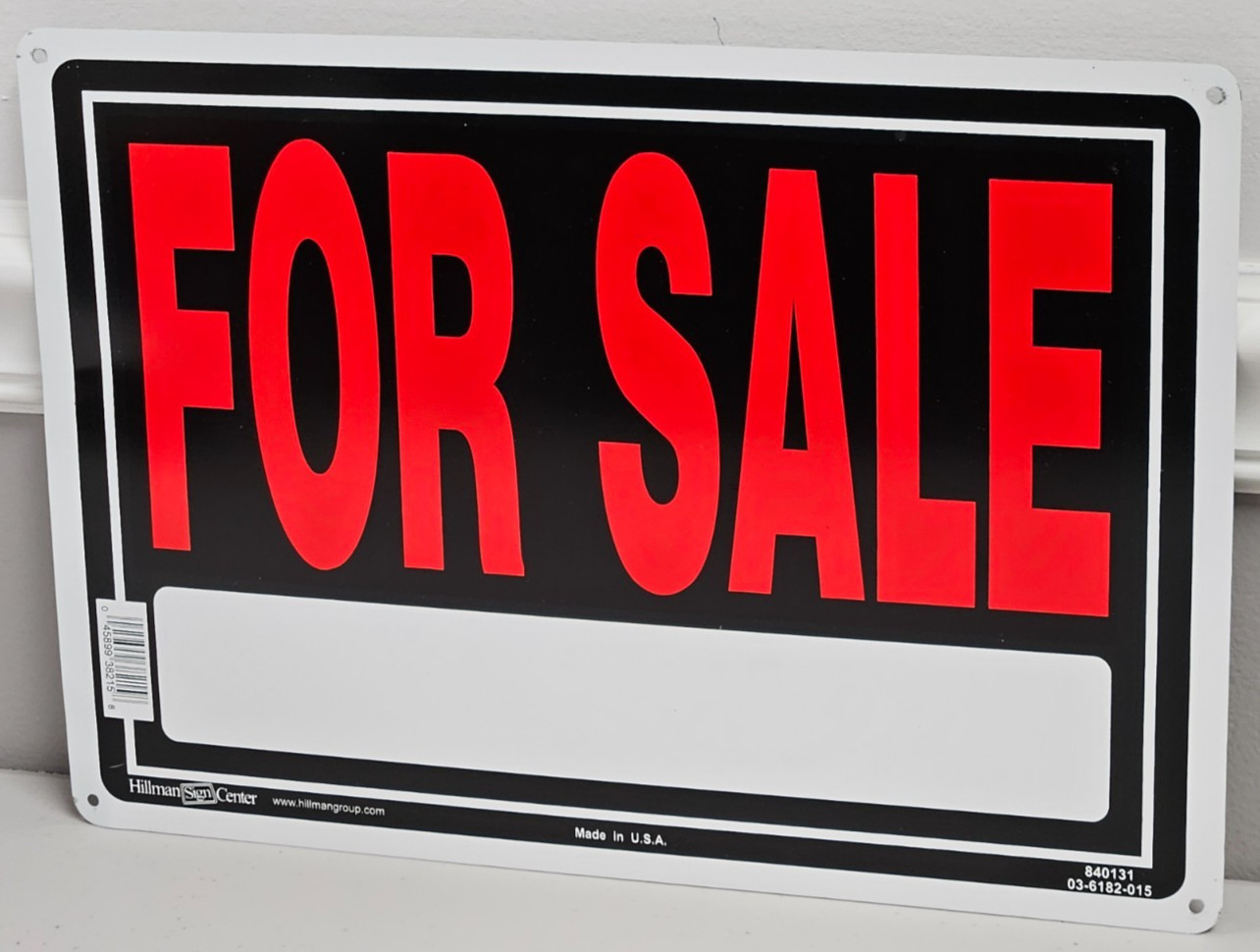 FOR SALE - NEW SET OF 3 SIGNS 10" x 14" Aluminum ( metal ) Hillman SELL 10x14