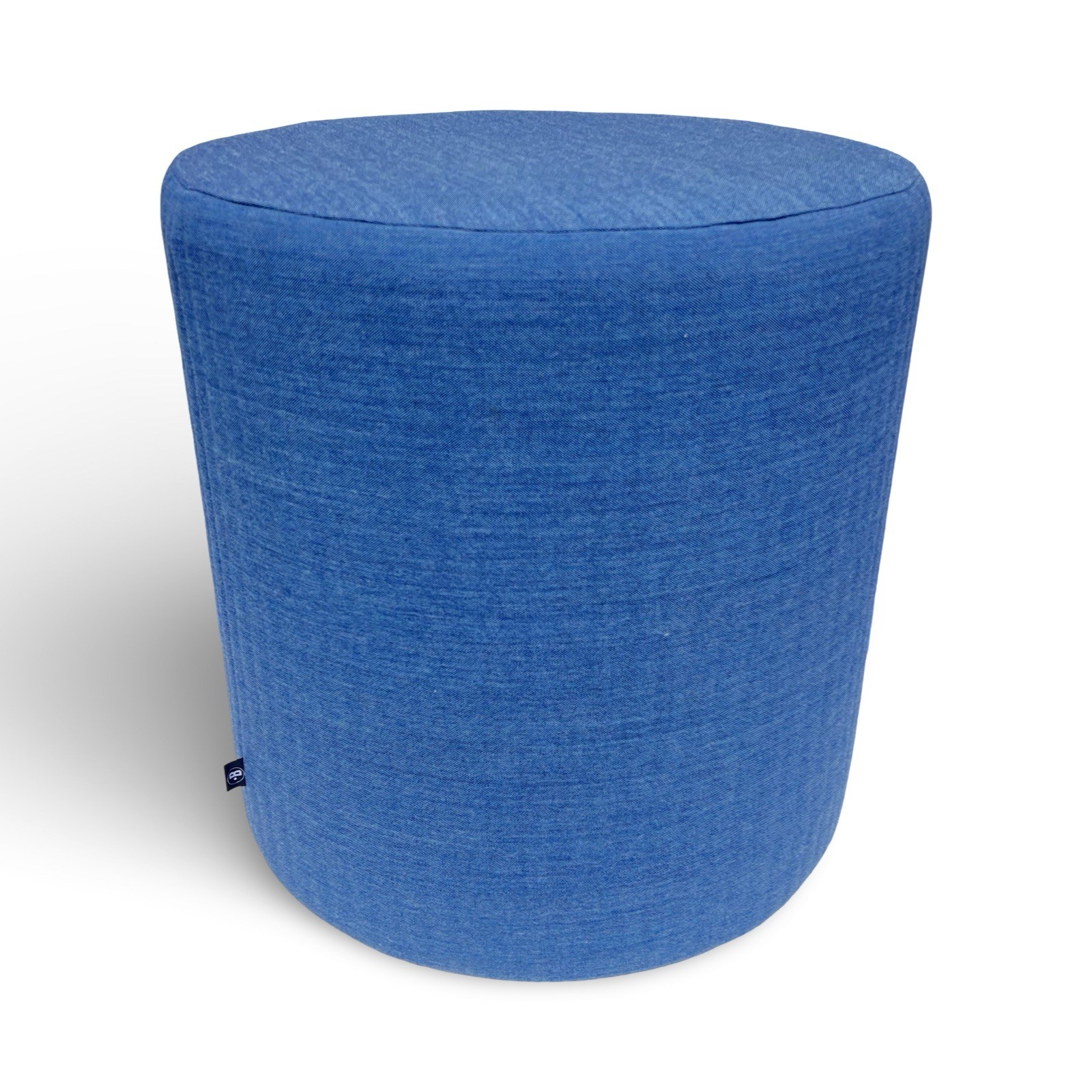 Buzzi Spot Flat Sound Absorbing Pouf by "Buzzi Space" Rolling Ottoman Dark Blue