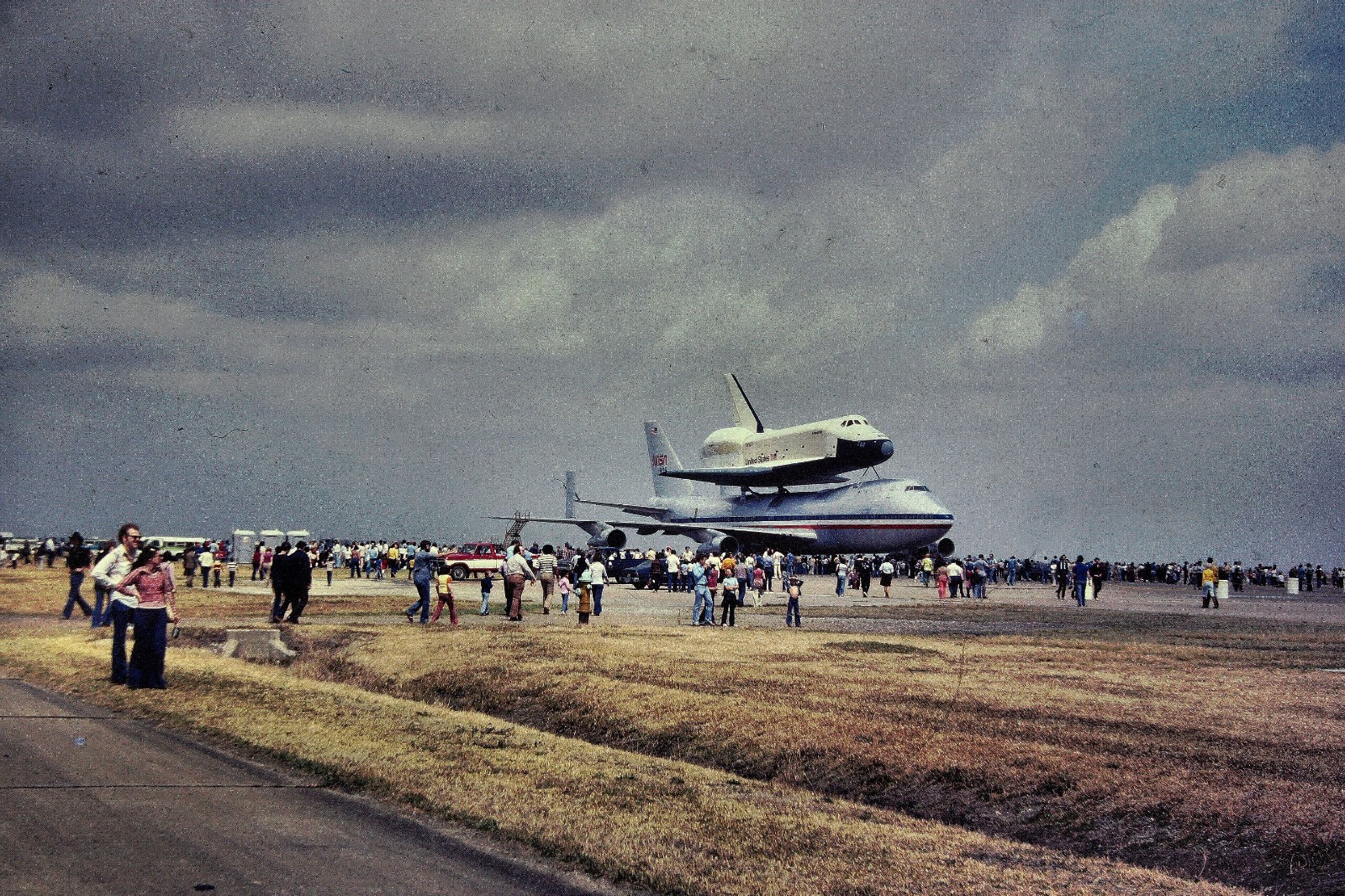 NASA SPACE SHUTTLE IMAGES OF--ORBITER VEHICLE ENTERPRISE AT ELLINGTON FIELD-1978