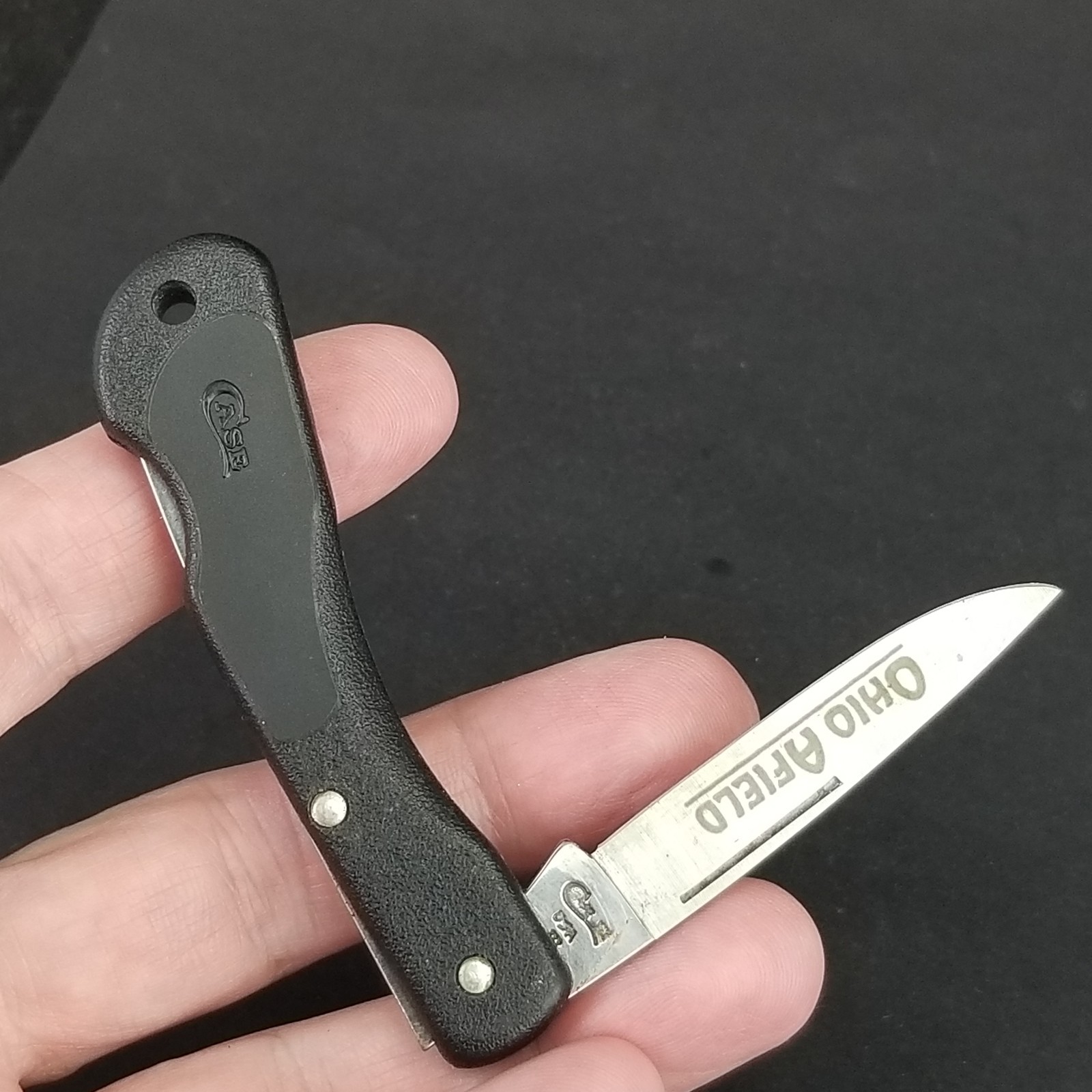 Case XX 059L Ohio Afield Blackhorn Lockback Folding Pocket Knife USA
