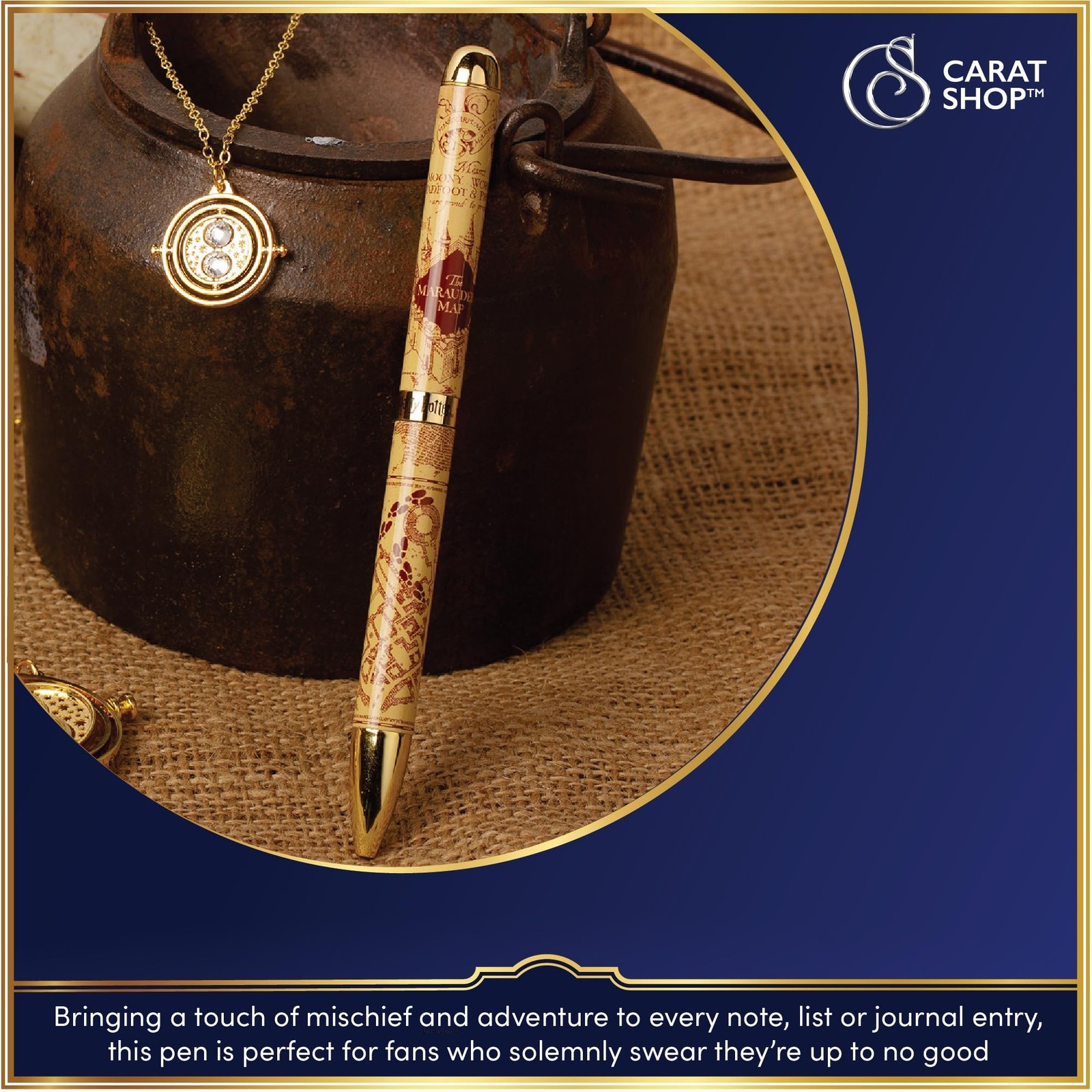 Harry Potter Marauders Map Printed Barrel Pen