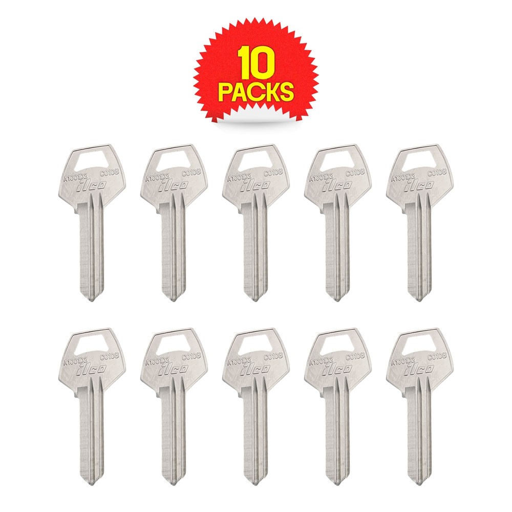 CO108 / A1001D2 Key Blank 6-Pin Nickel