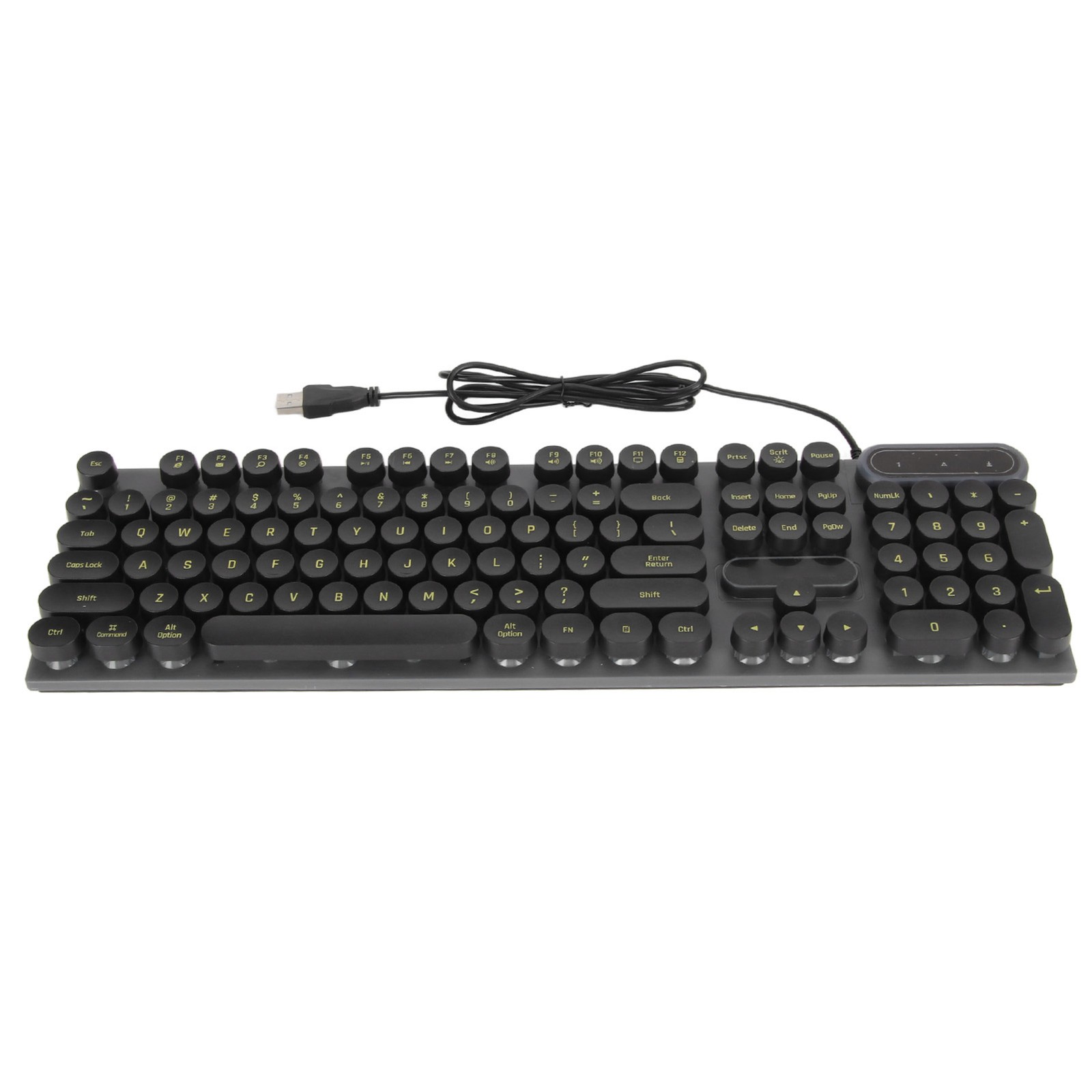 USB Gaming Keyboard 104 Keys Ergonomic Backlit For Desktop Excellent
