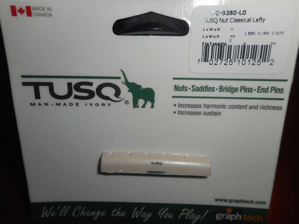 NEW - Graph Tech TUSQ Lefty Classical Guitar Nut - PQ-6260-L0