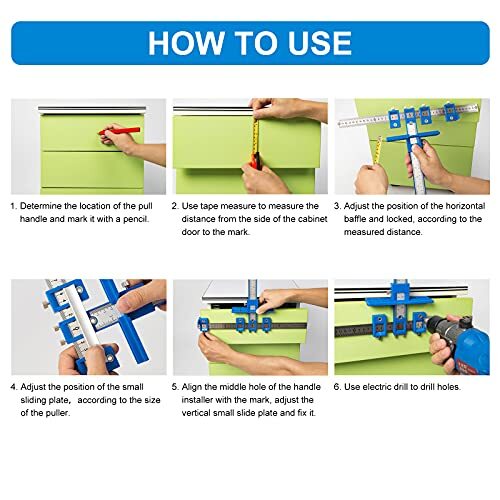 Cabinet Hardware Jig for Handles and Knobs Aluminum Alloy Drill Guide Sleeve