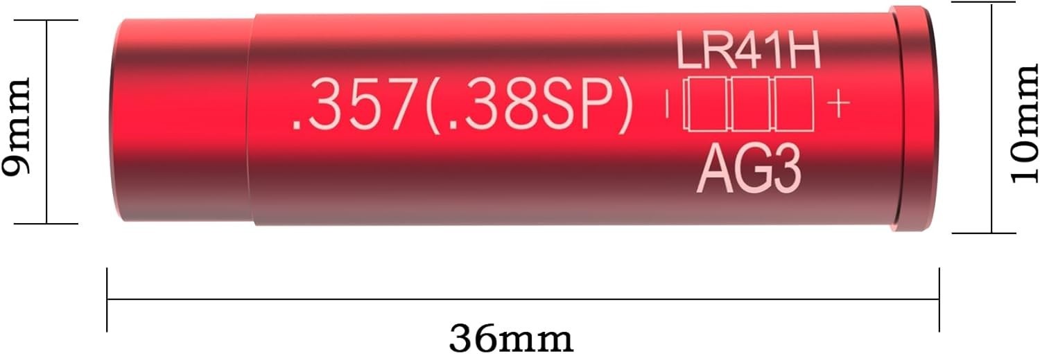 .357 Red Laser Bore Sight w/ 6 Batteries