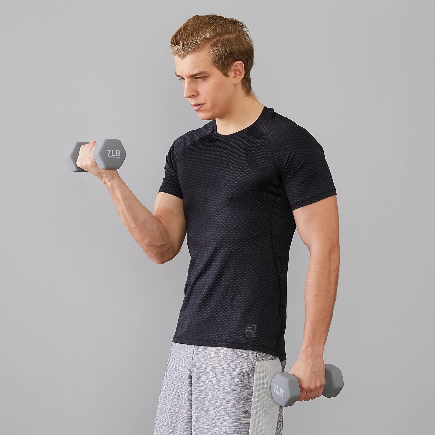Neoprene Dumbbell Hand Weights for Exercise 7lb pair
