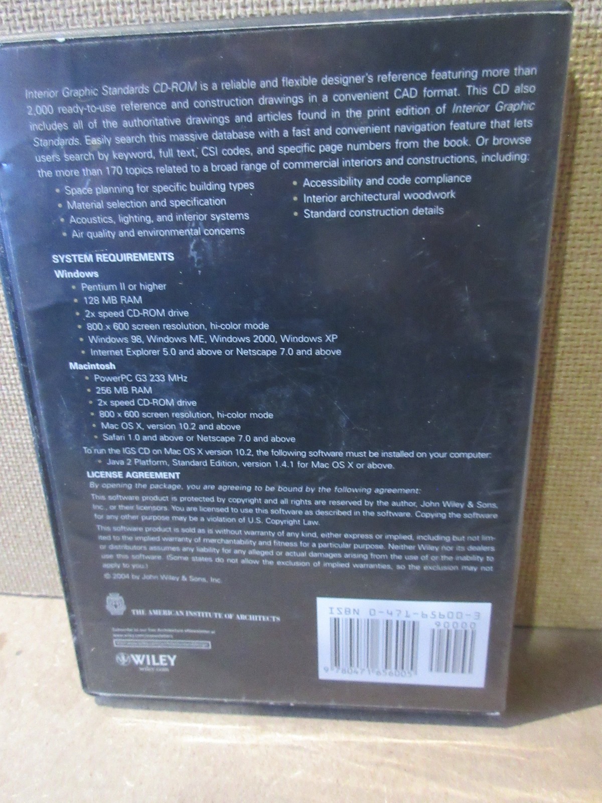 AIA Interior Graphic Standards on CD-ROM (P578)