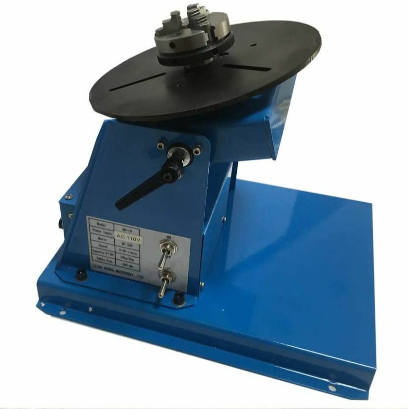 10kg Rotary Welding Positioner Turntable Table Mini 2.5" 3 Jaw Lathe Chuck
