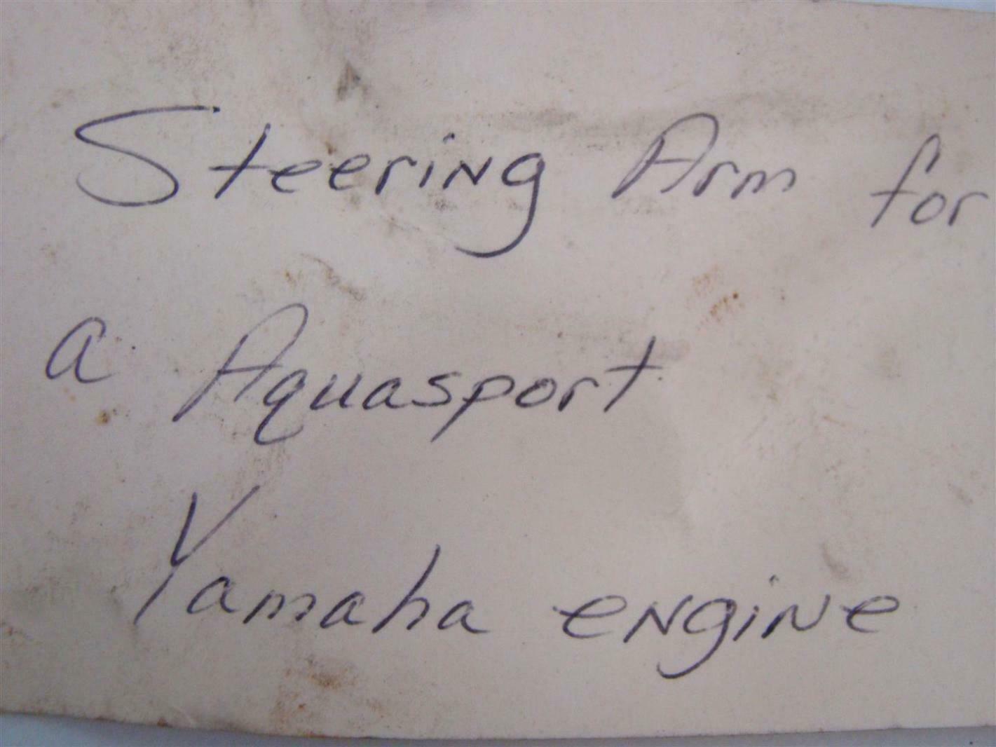 Yamaha Steering Arm For Aguasport , Engine