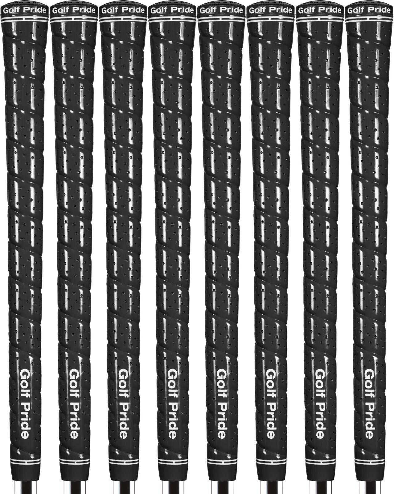 Golf Pride Tour Wrap 2G Golf Grip Midsize Black - Set of 8 - High Tack