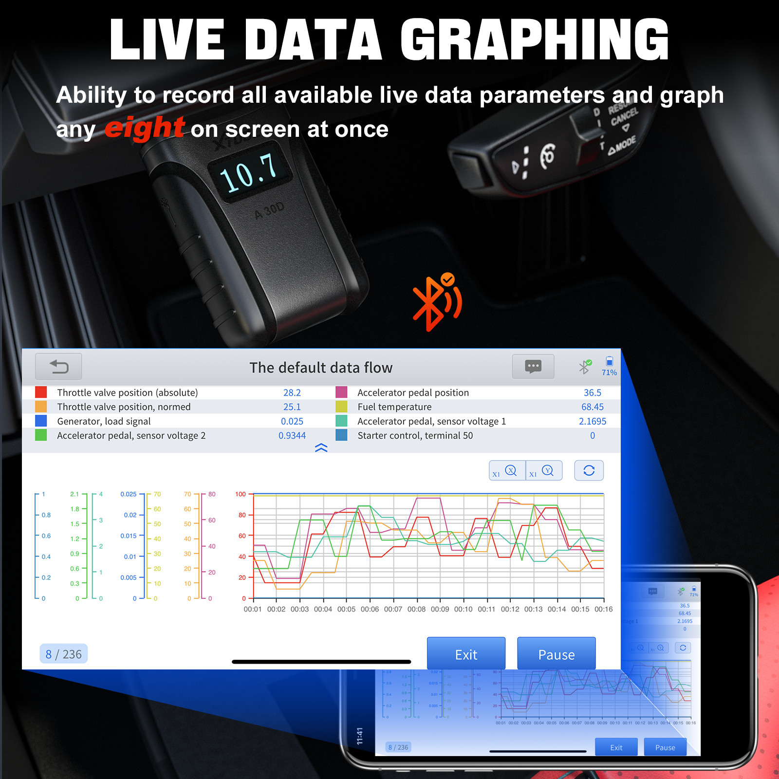 🏆2026 XTOOL A30D V2.0 BT OBD2 Scanner Bidirectional All System Diagnostic Tool