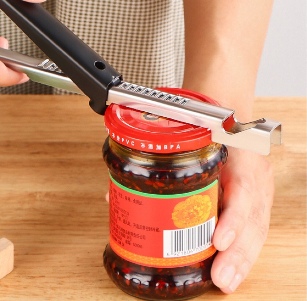 Adjustable Jar Opener Stainless Steel Easy Grip Lid Remover for Arthritis