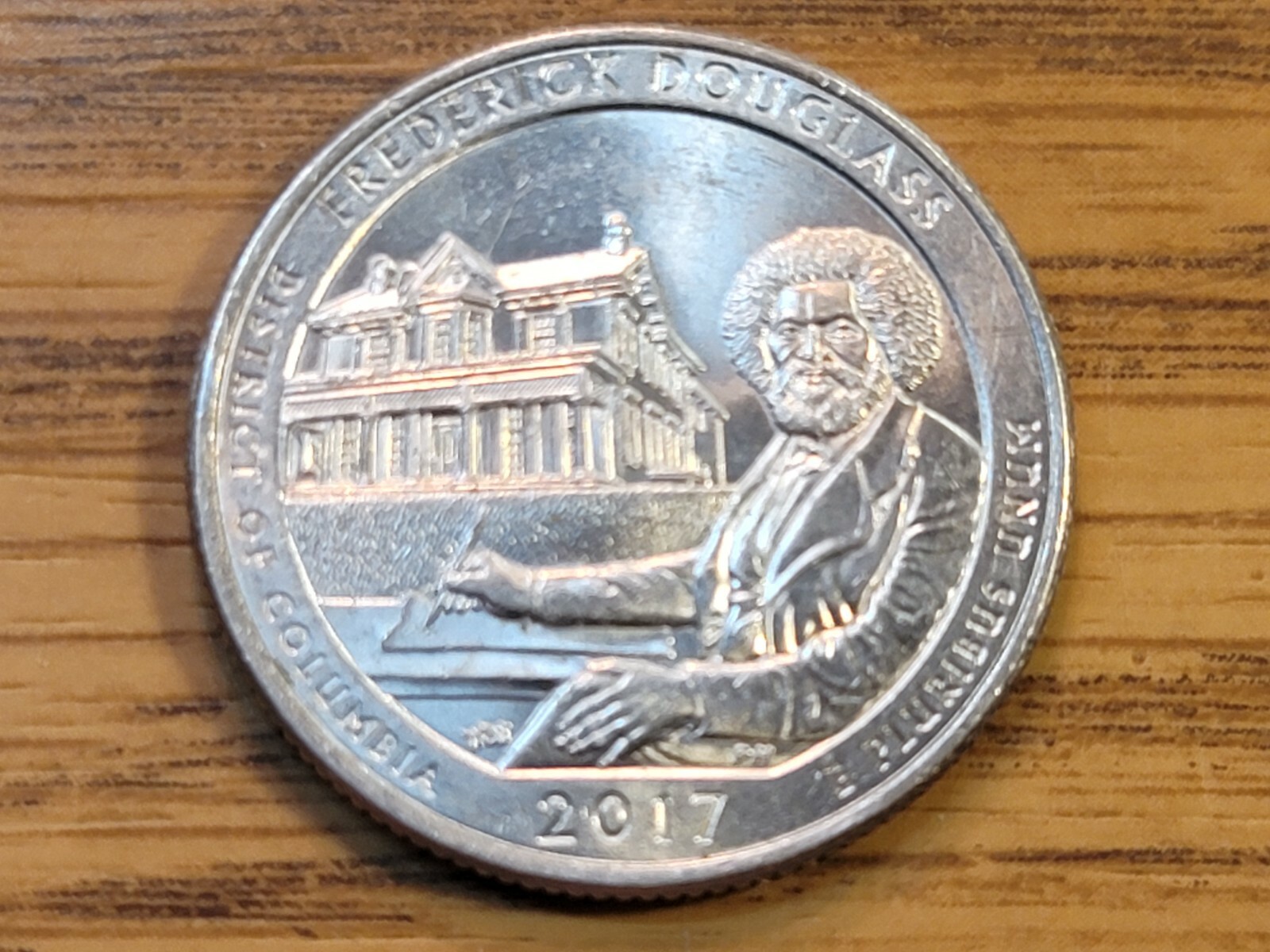 2017-P Frederick Douglass ATB Quarter WDDR-012 + Multiple Die Chips.
