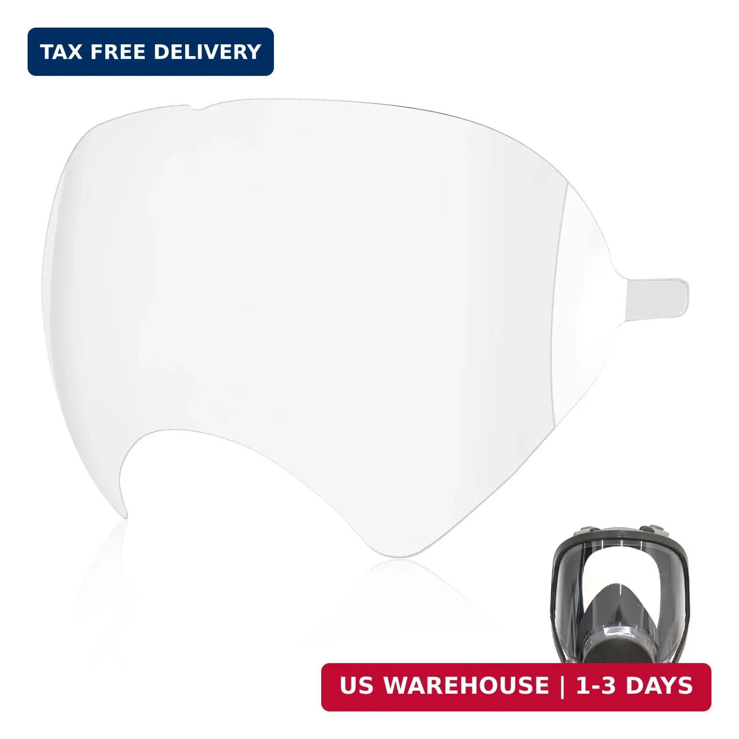 20 Pack Face Shield Cover, Peel Off Lens Cover Compatible with 3M Full Face Resp