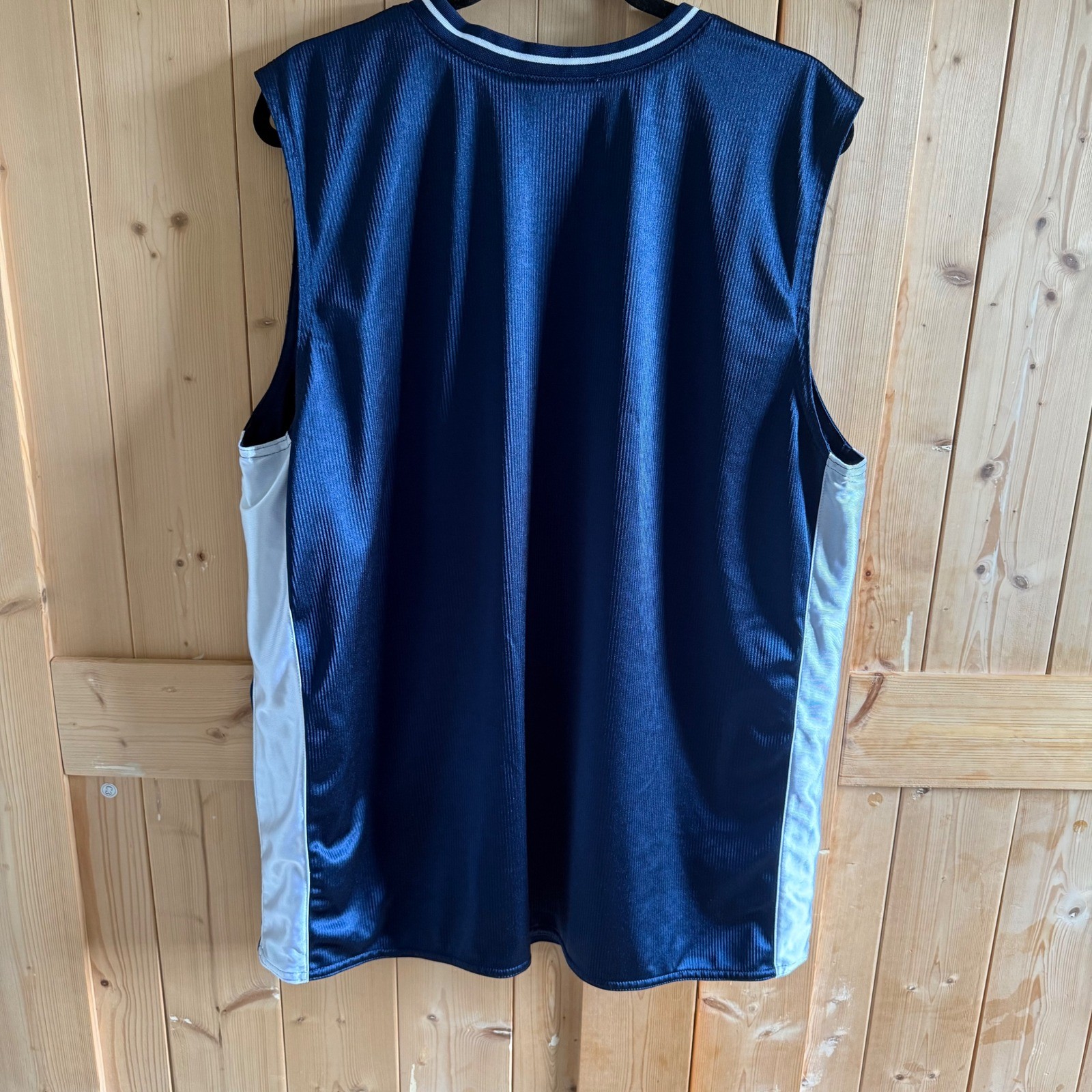 Nike Men's XL Reversible Basketball Jersey Blank Navy Blue Solid Sleeveless