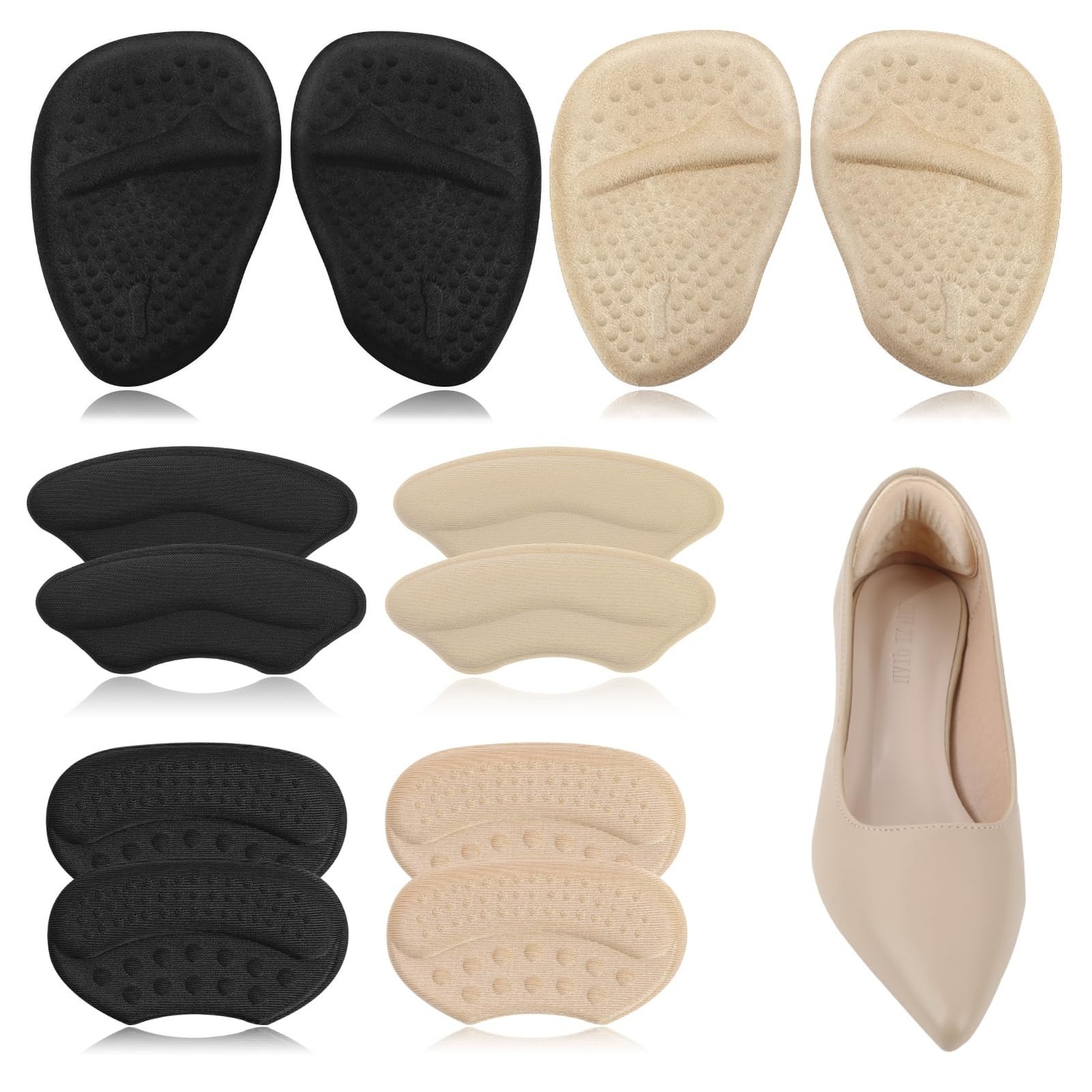 Heel Pads, Heel Grips and Metatarsal Pads for Loose Shoes, High Heel Comfort ...