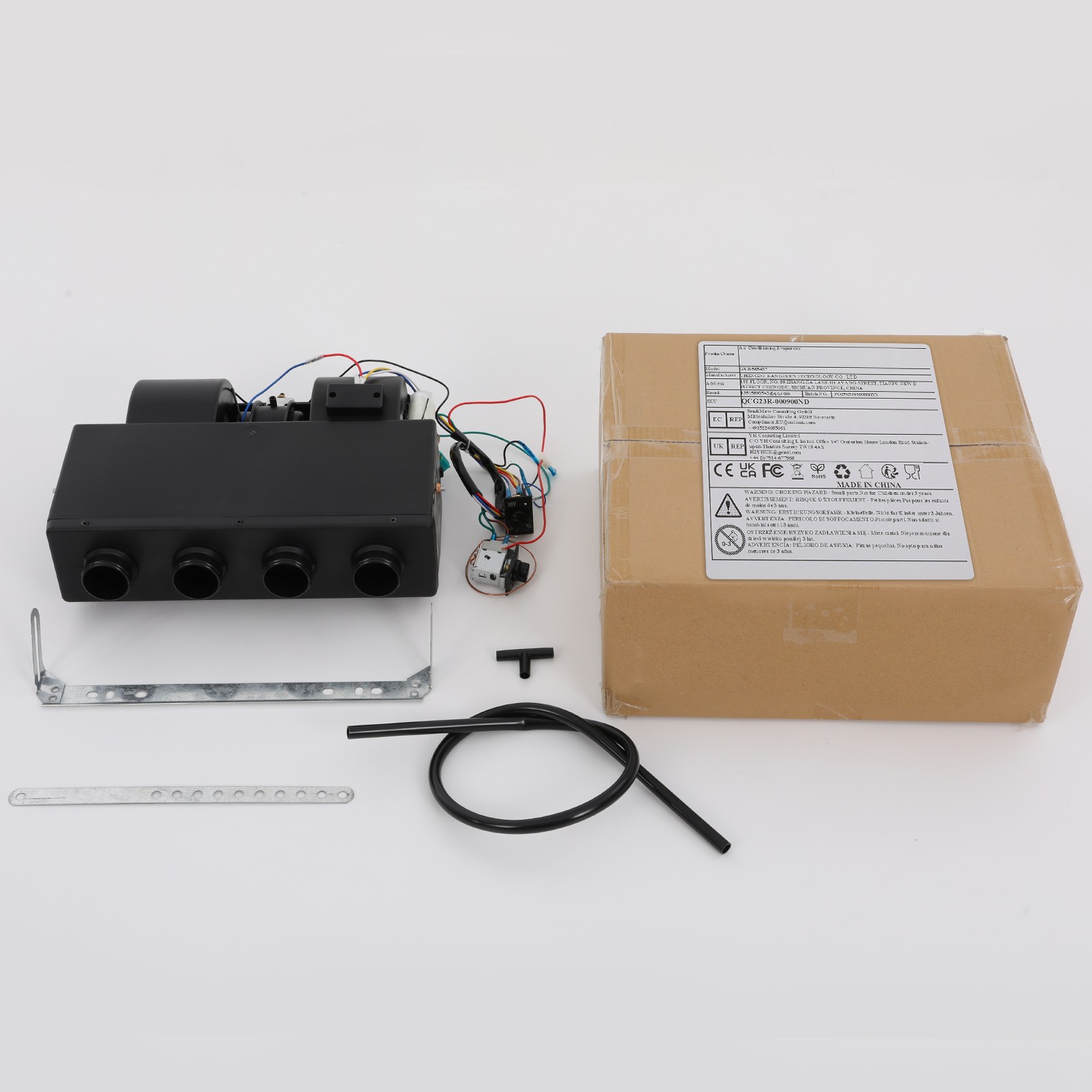 Universal 12V Car Underdash A/C Air Conditioning Evaporator Cooling Unit 3 Speed