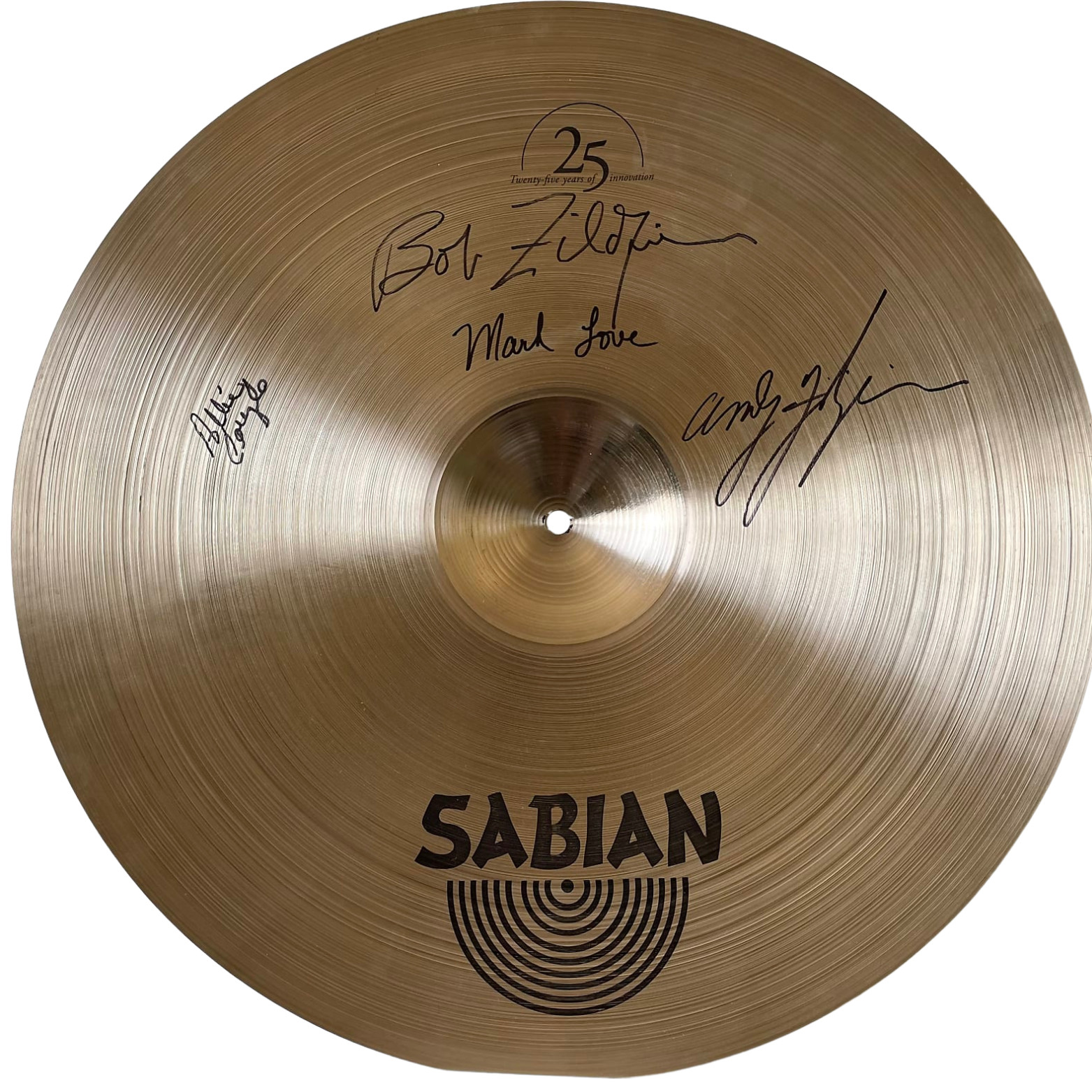 21" Sabian Anniversary Cymbal - Signed by Robert and Andy Zildjian, and others!